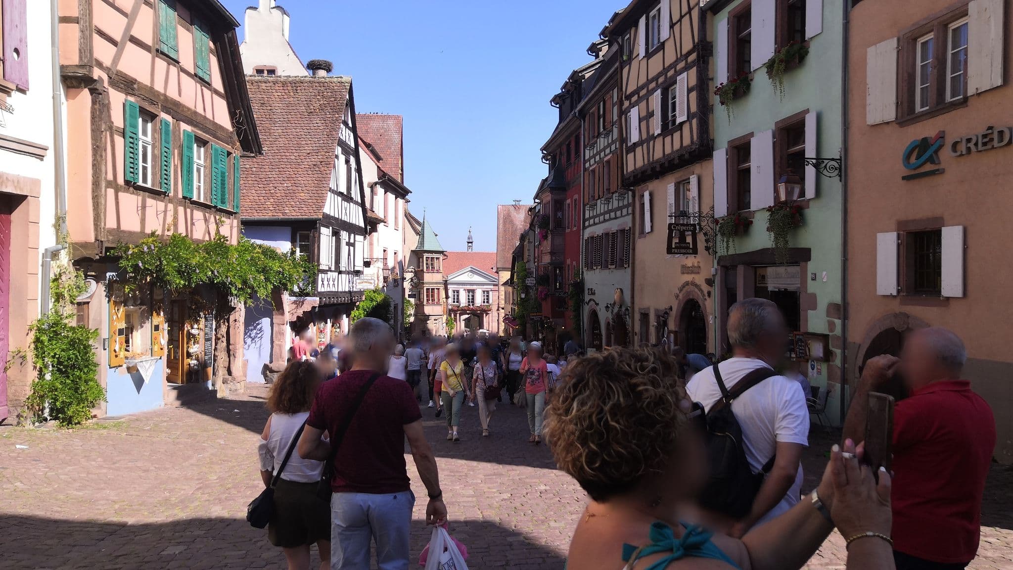 Street view near Hôtel de la Couronne, Riquewihr — © aa_blaablaa (CC BY-SA · Mapillary)