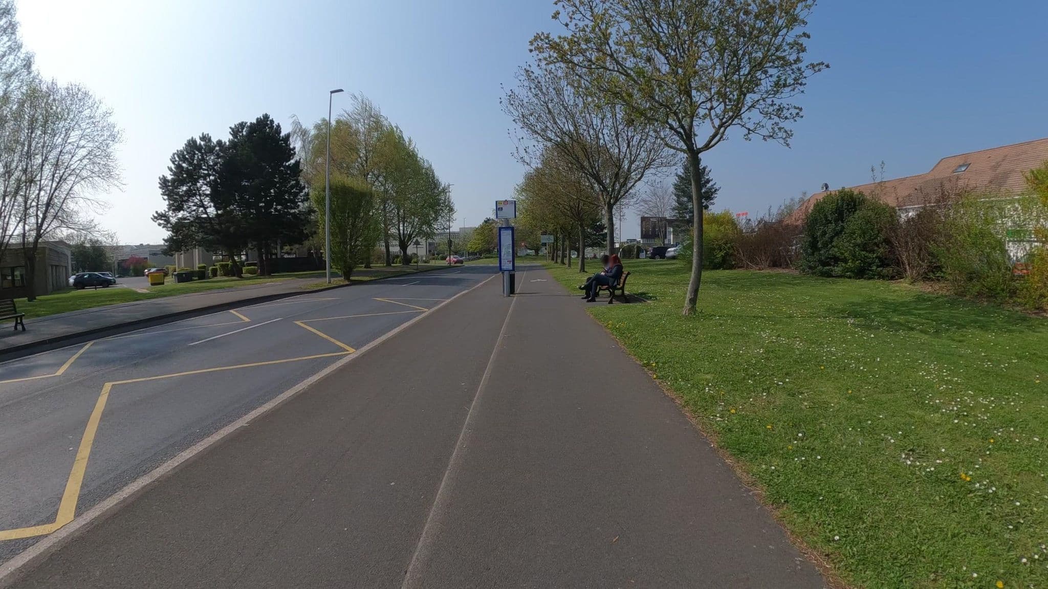 Street view near Brit Hotel Caen Nord, Saint-Contest — © Nzau (CC BY-SA · Mapillary)