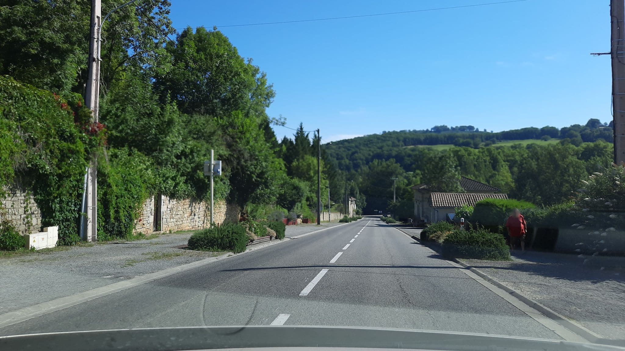 Street view near La Coste du Milieu, Caylus