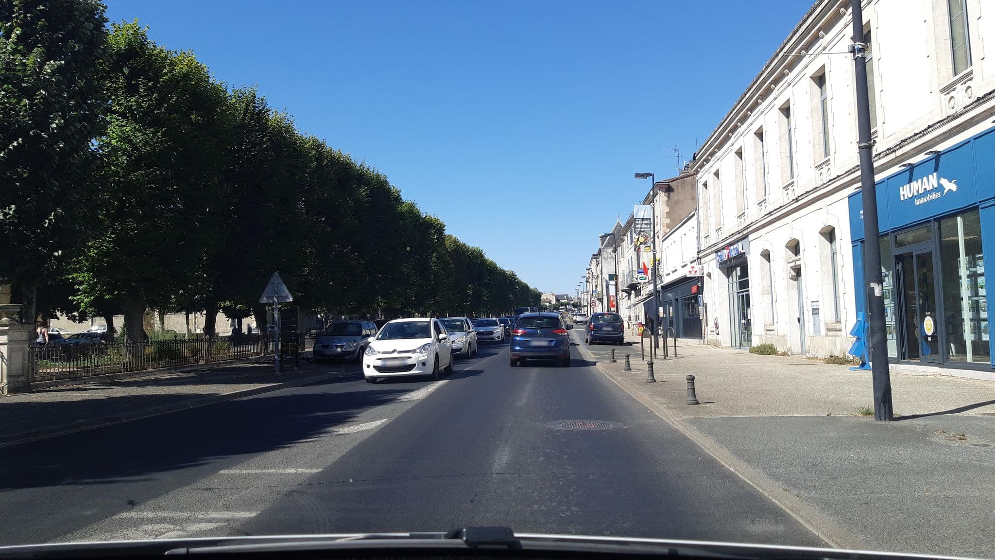 Street view near Le Cheval Blanc, Nanteuil — © PulsarWaves (CC BY-SA · Mapillary)