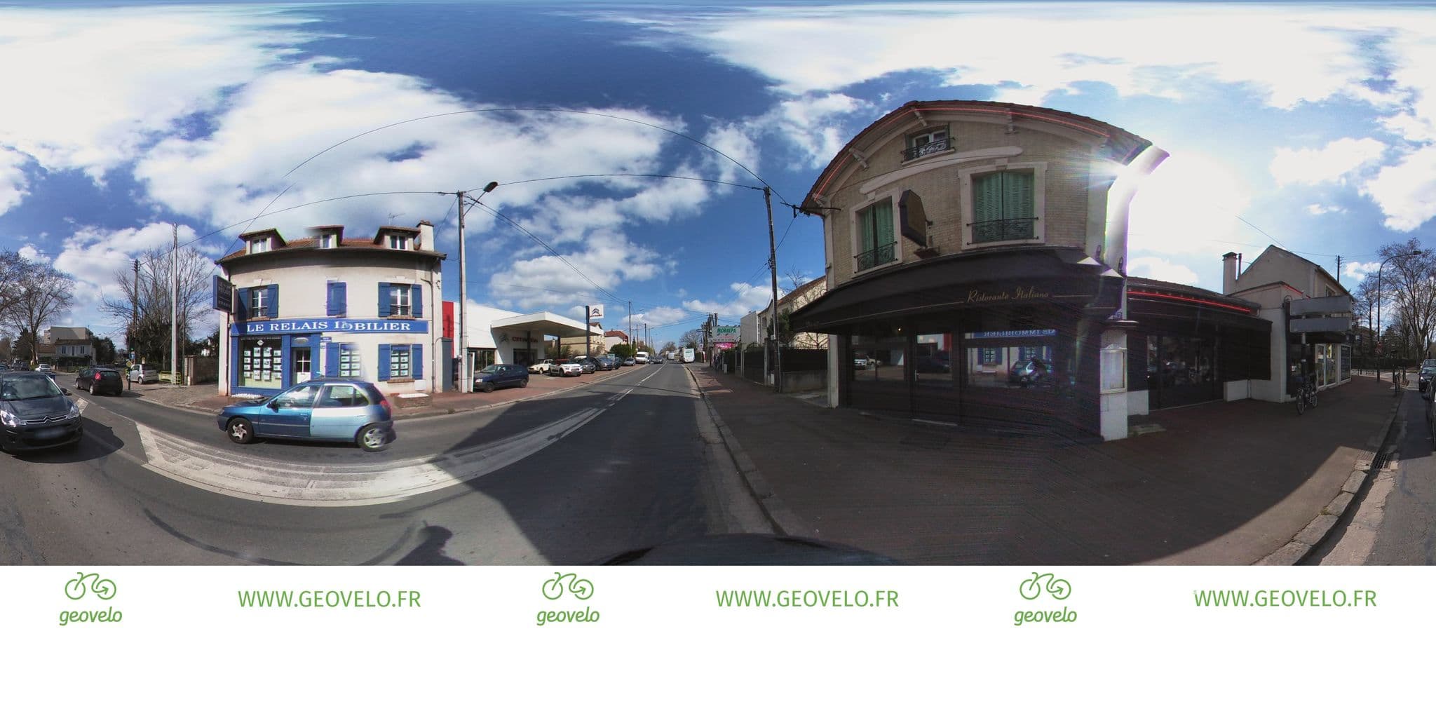 Street view near Auberge Restaurant de Vinci, Montesson — © simon_geovelo (CC BY-SA · Mapillary)