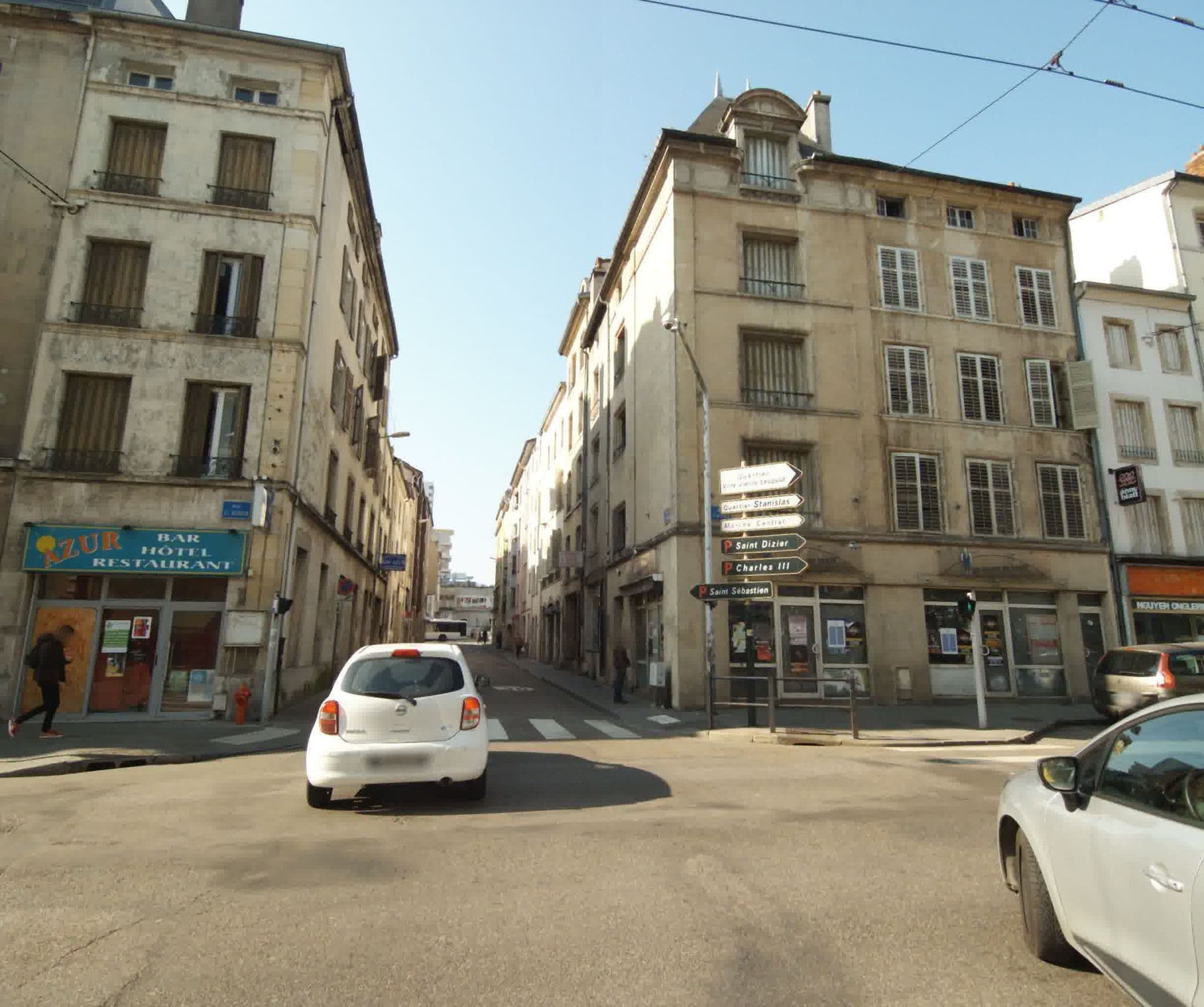 Street view near Hotel bar Azur, Nancy — © sogefi (CC BY-SA · Mapillary)