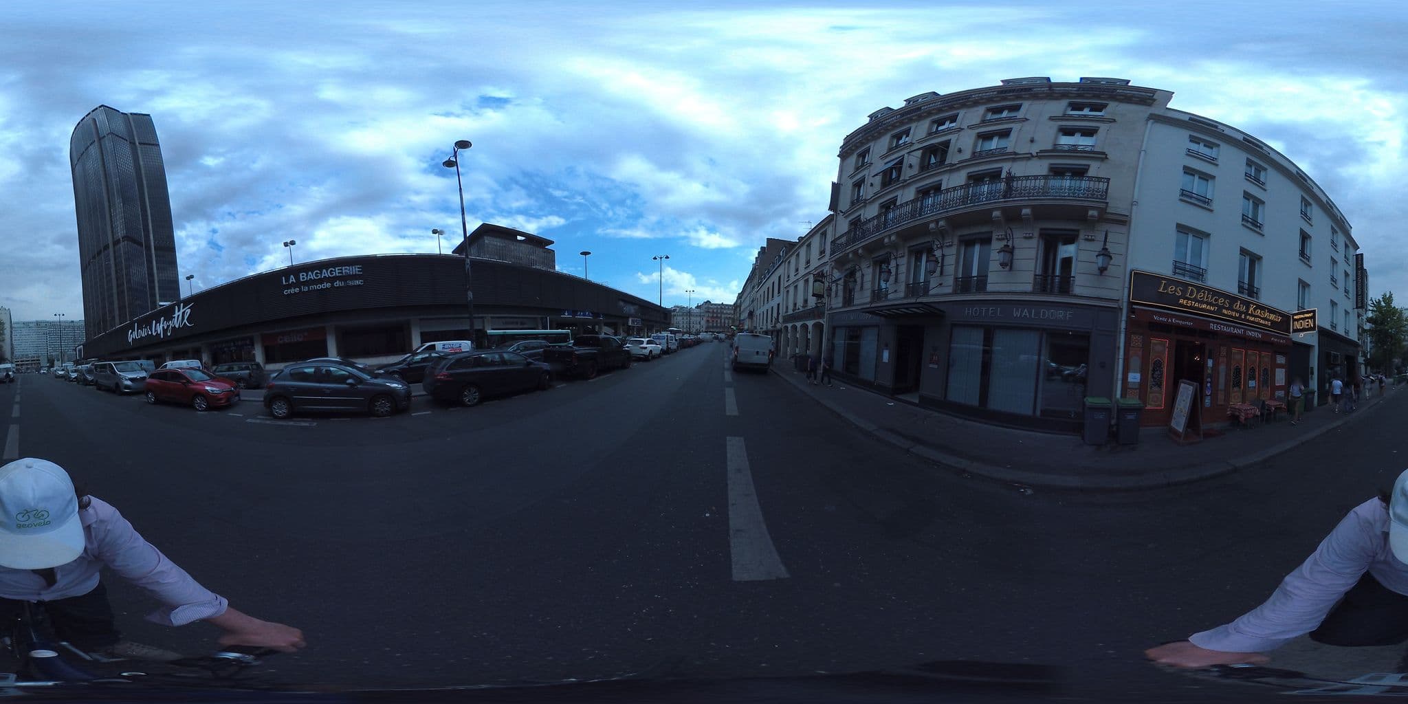 Street view near Hotel Waldorf Montparnasse, Paris 06 Luxembourg — © geovelo (CC BY-SA · Mapillary)