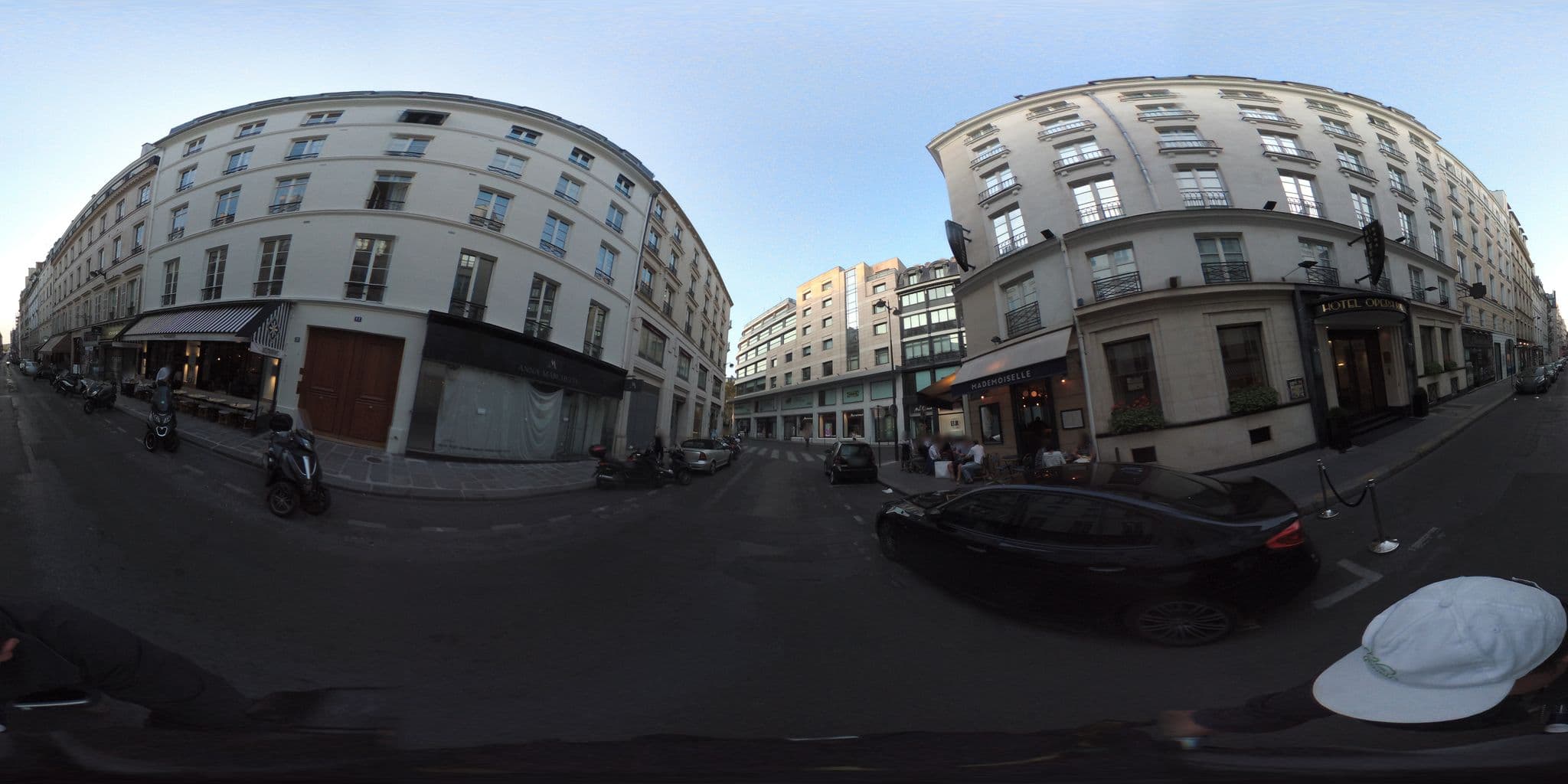 Street view near Royal Madeleine, Paris 08 Élysée — © geovelo (CC BY-SA · Mapillary)