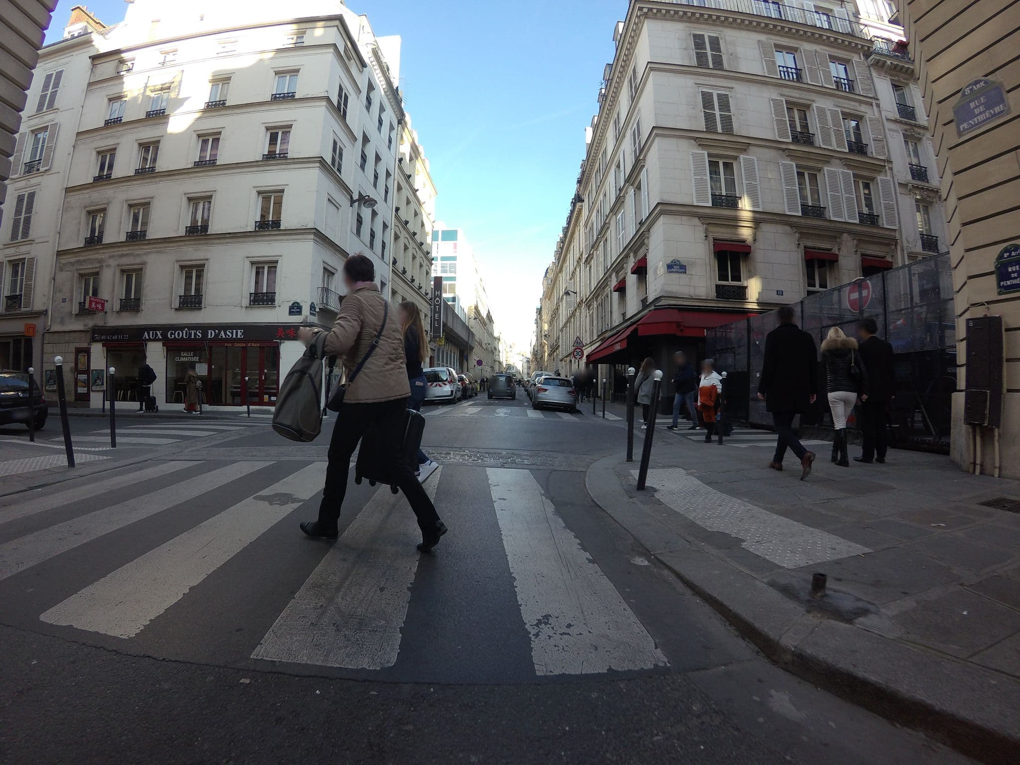 Street view near Hôtel Paix Madeleine, Paris 08 Élysée — © laurentlouf (CC BY-SA · Mapillary)