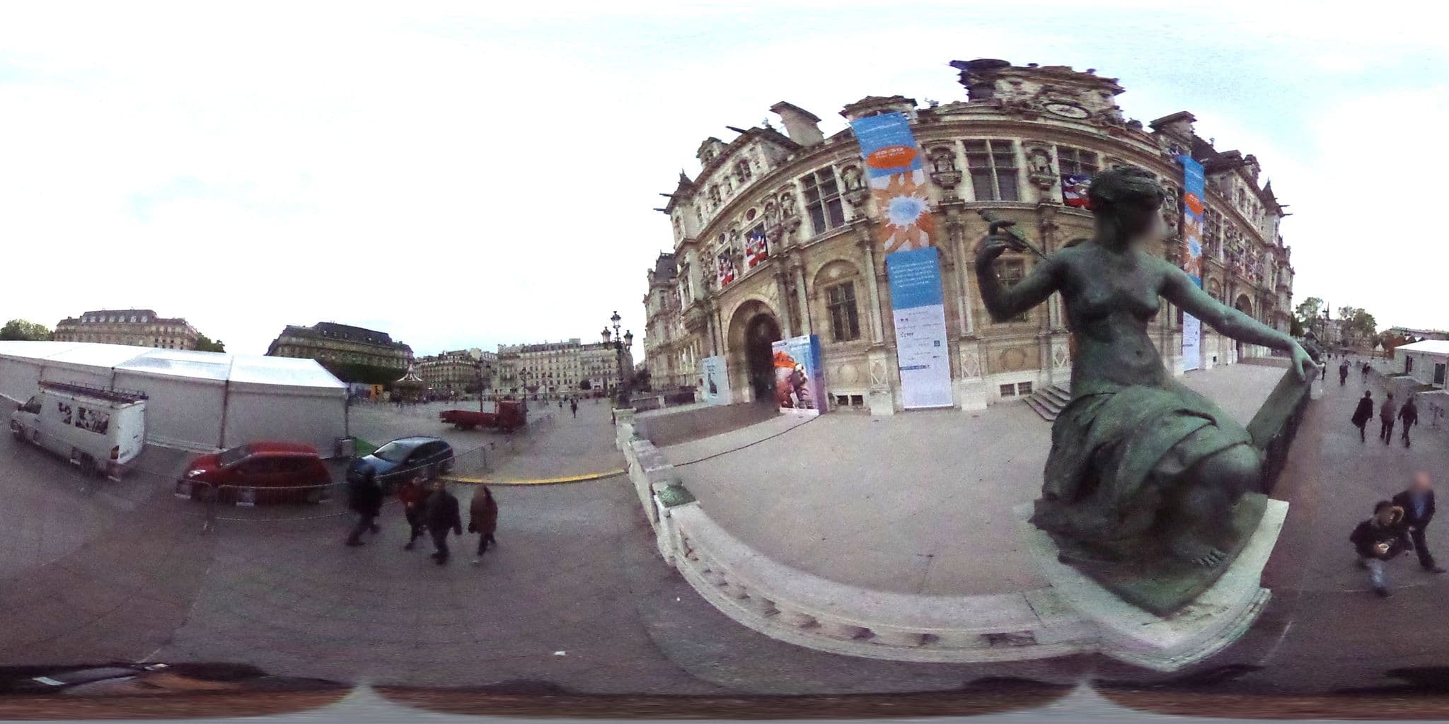 Street view near Première Classe Roissy, Paris 04 Hôtel-de-Ville — © zimmy (CC BY-SA · Mapillary)