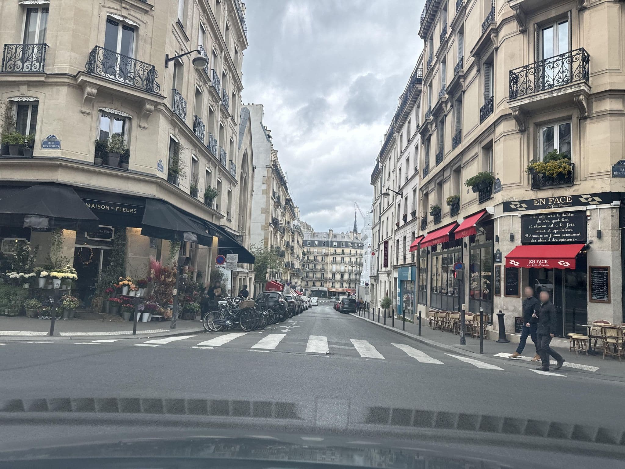 Street view near Hôtel California Saint-Germain, Paris — © jerome92370 (CC BY-SA · Mapillary)
