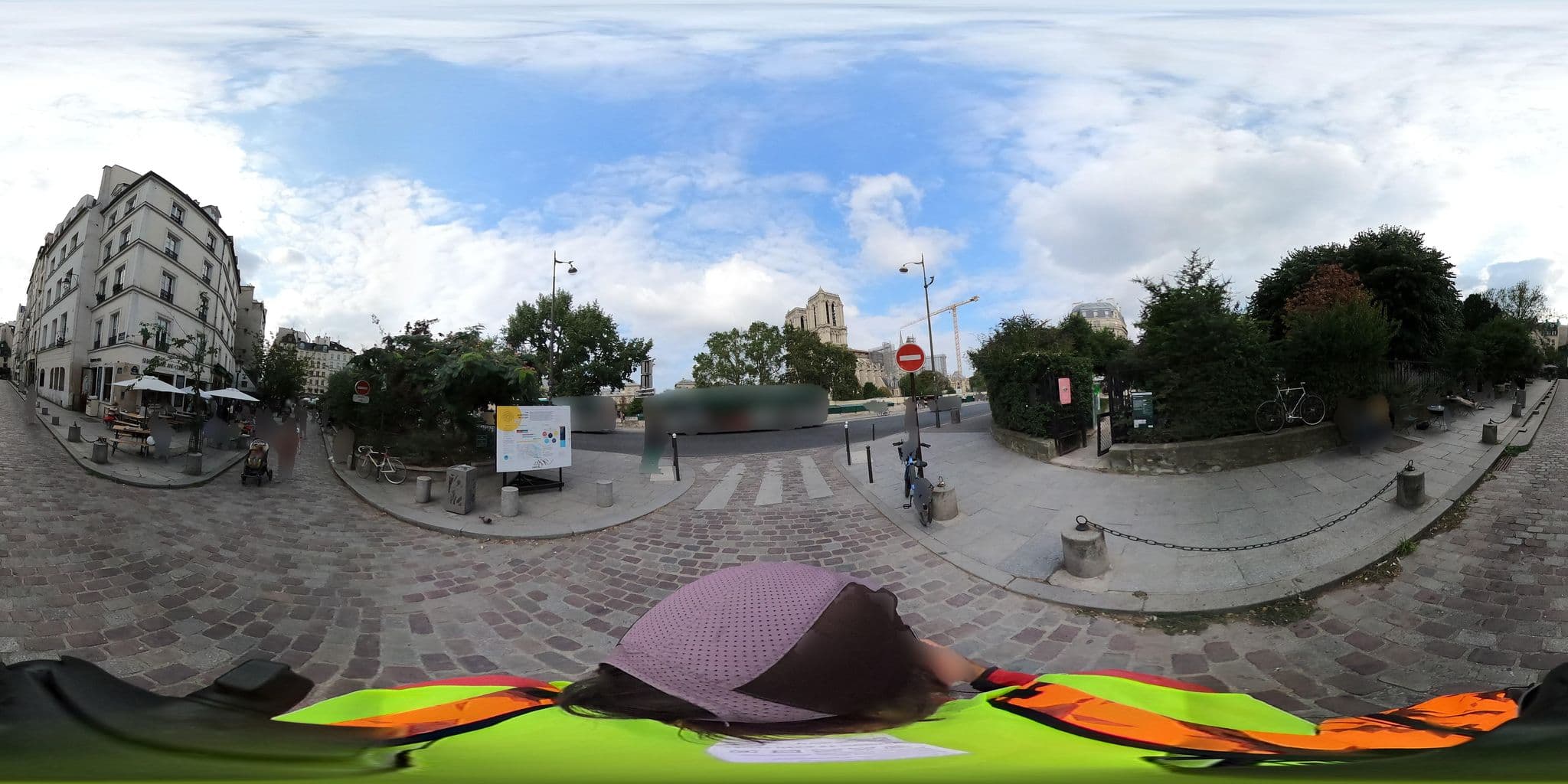 Street view near Hôtel Esméralda, Paris — © cartocite (CC BY-SA · Mapillary)