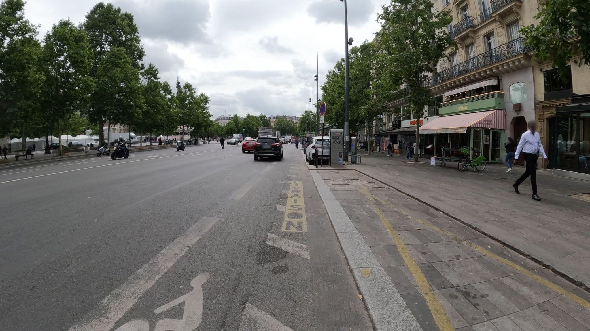 Street view near Hotel Meslay Republique, Paris 03 Temple — © Nzau (CC BY-SA · Mapillary)