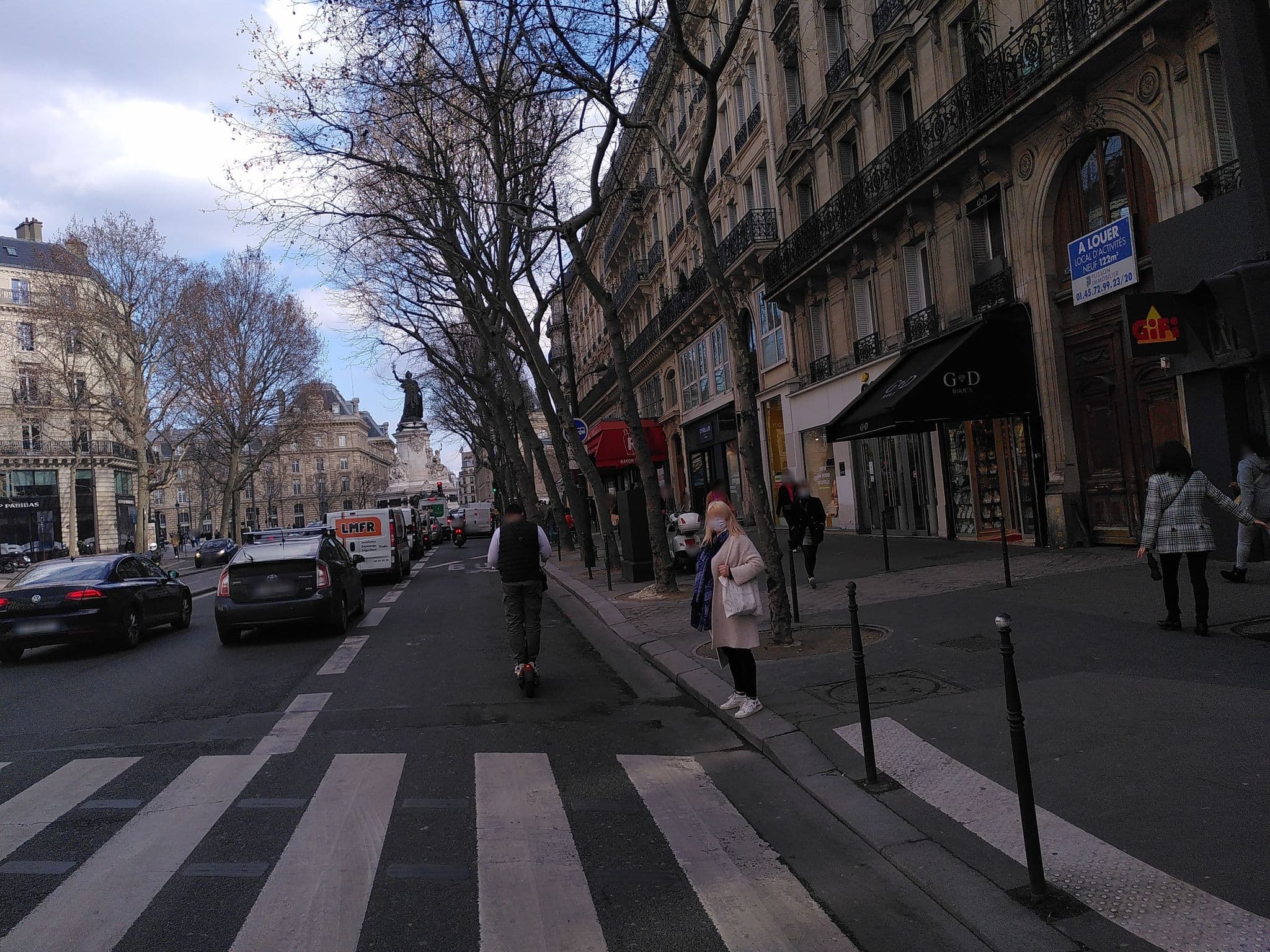 Street view near Hotel Meslay 3***, Paris 03 Temple — © britze (CC BY-SA · Mapillary)