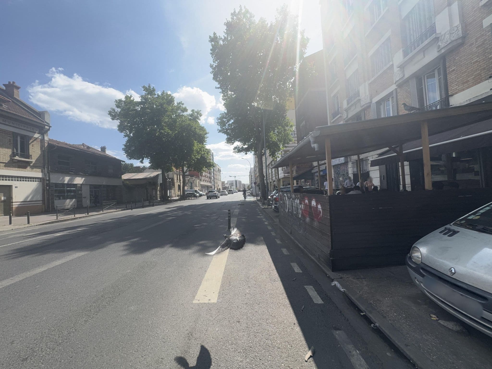 Street view near Le Saint Philippe, Pleyel — © jakecopp (CC BY-SA · Mapillary)
