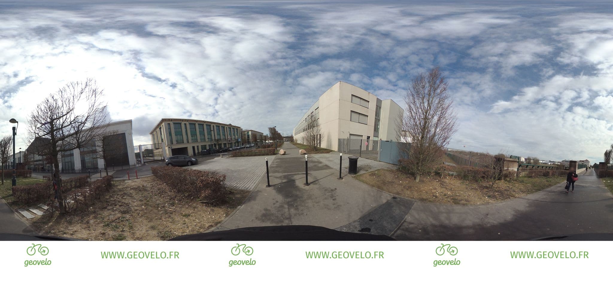 Street view near Sejours et Affaires Rive Gauche Residence Serris Hotel Paris, Serris — © simon_geovelo (CC BY-SA · Mapillary)