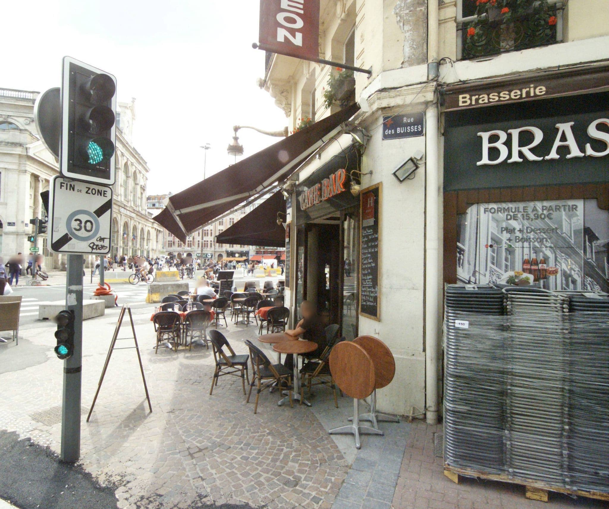Street view near Hôtel Continental, La Madeleine — © melimmergis (CC BY-SA · Mapillary)