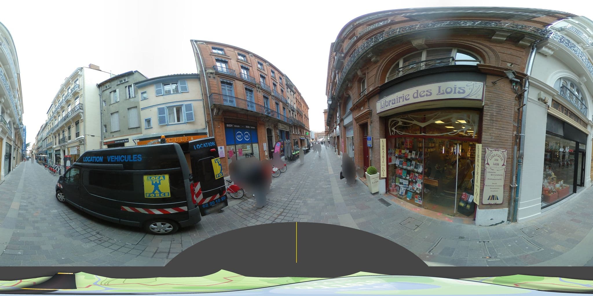 Street view near Hôtel du Grand Balcon, Toulouse — © tyndare (CC BY-SA · Mapillary)