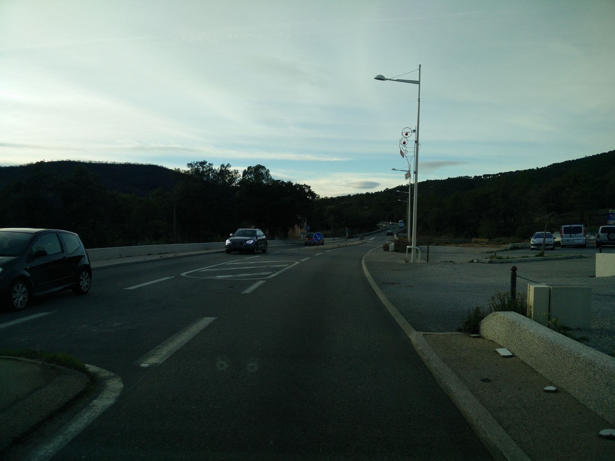 Street view near Hôtel Les Mimosas, Bormes-les-Mimosas — © joostjakob (CC BY-SA · Mapillary)