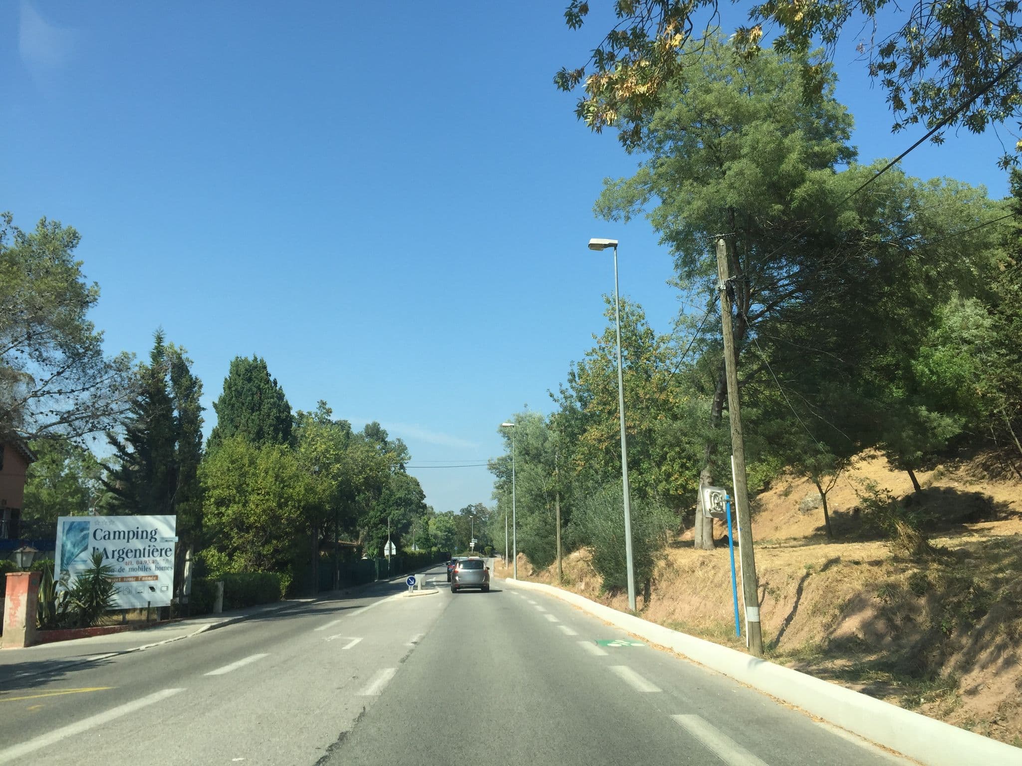 Street view near Camping De L'Argentiere, Théoule-sur-Mer — © jesolem (CC BY-SA · Mapillary)