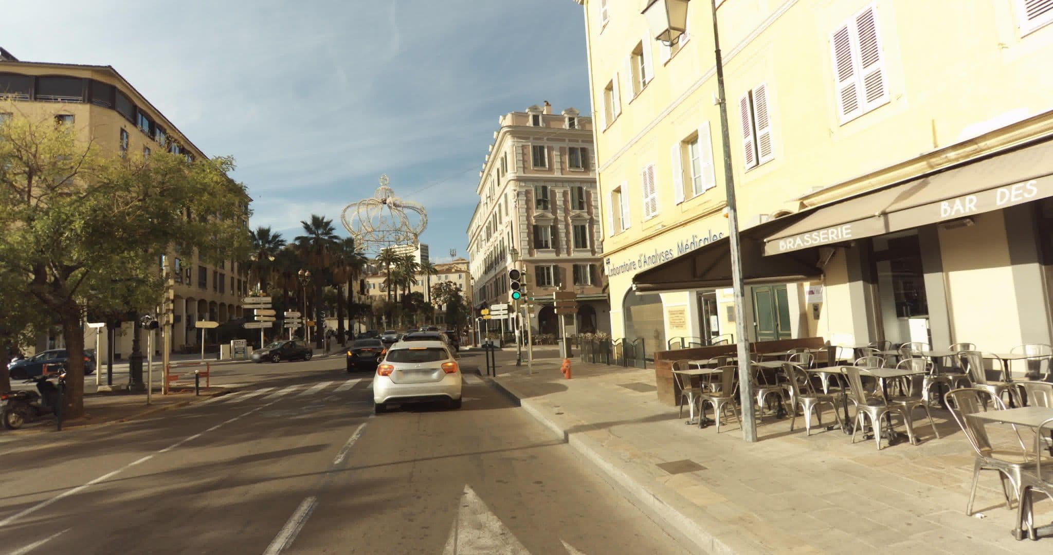 Street view near Selectour - Bleu Voyages, Ajaccio — © sogefi (CC BY-SA · Mapillary)