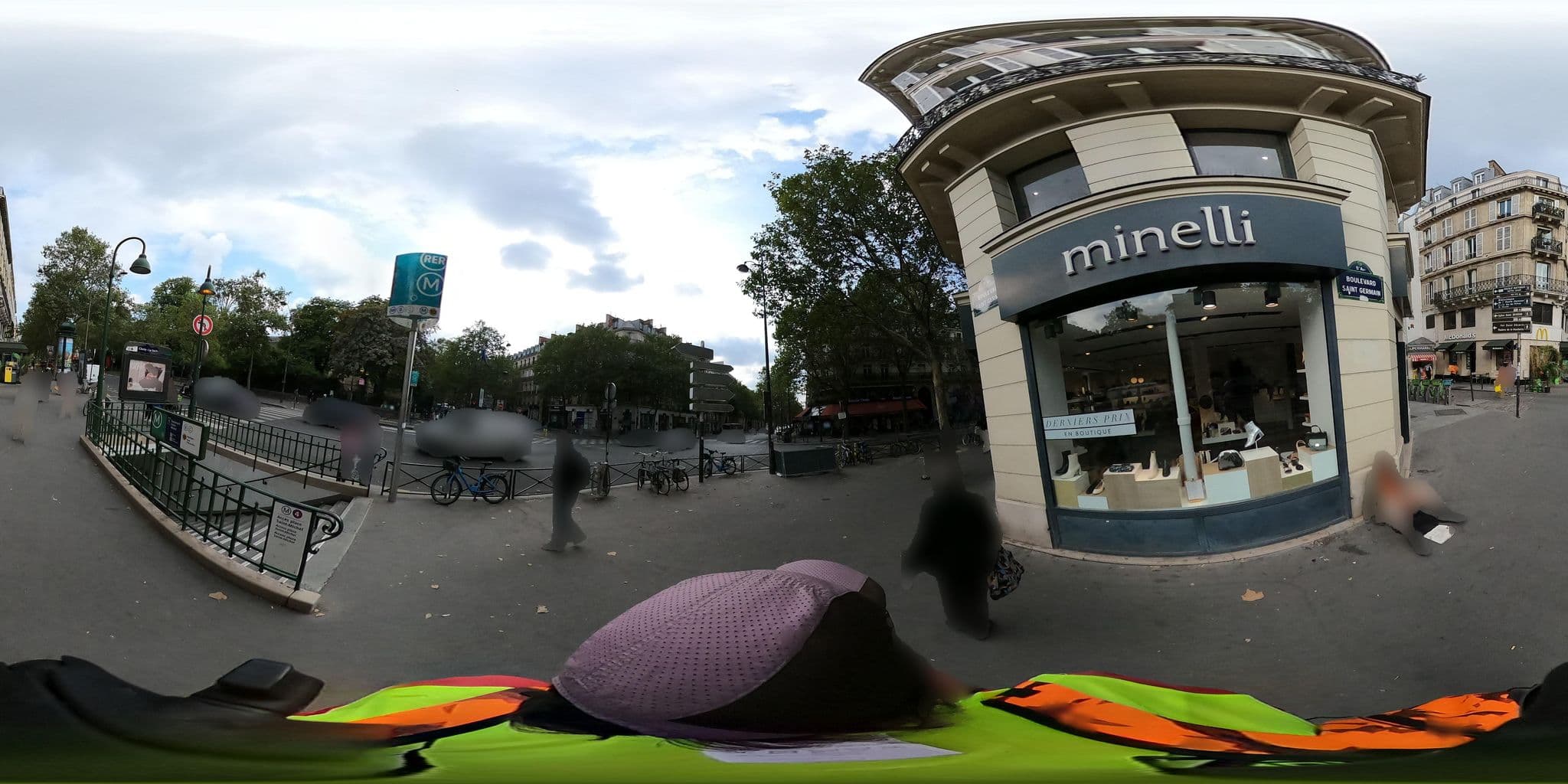 Street view near Hôtel Cluny Square, Paris — © cartocite (CC BY-SA · Mapillary)