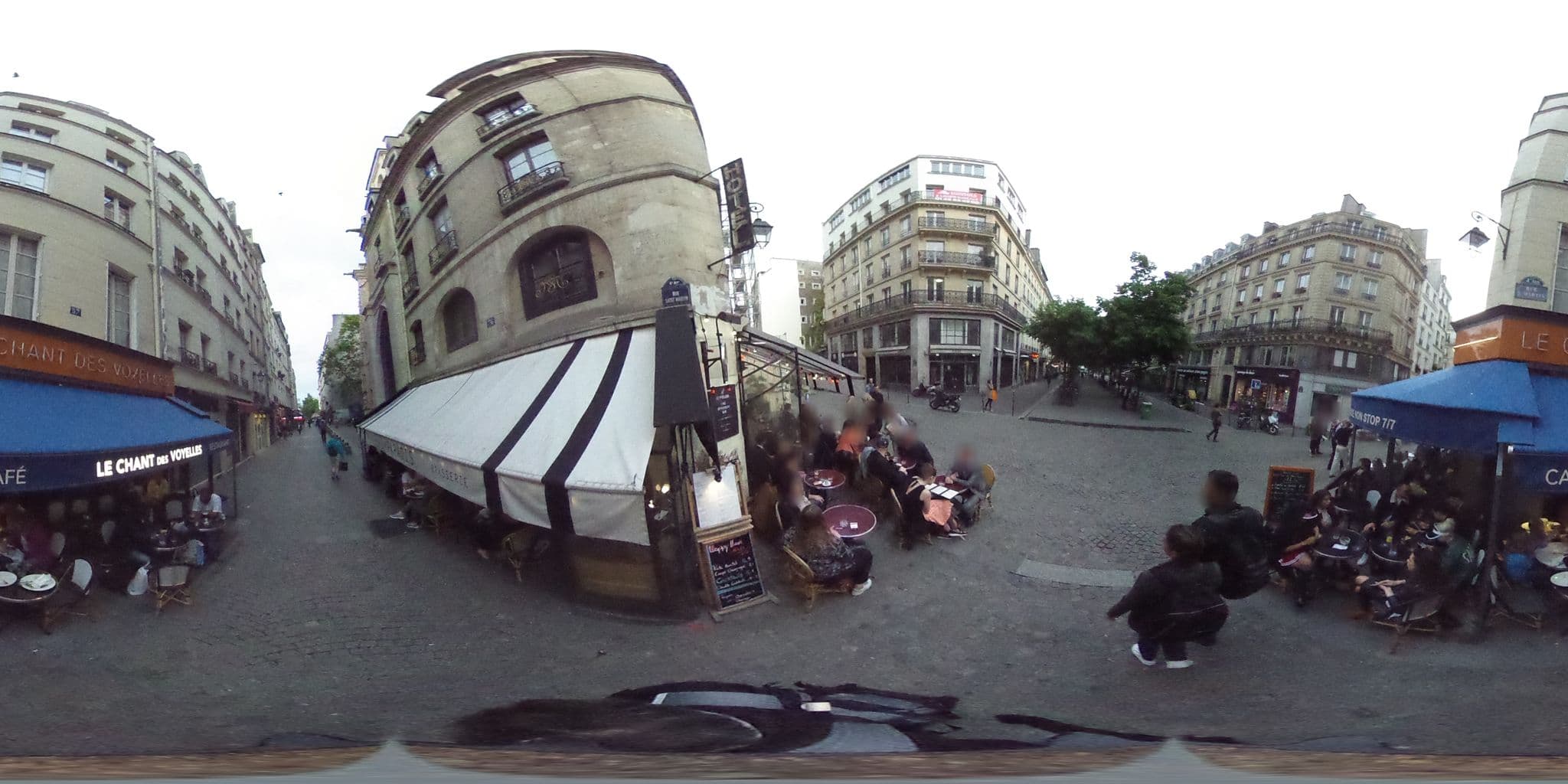 Street view near Le Presbytère, Paris 04 Hôtel-de-Ville — © zimmy (CC BY-SA · Mapillary)
