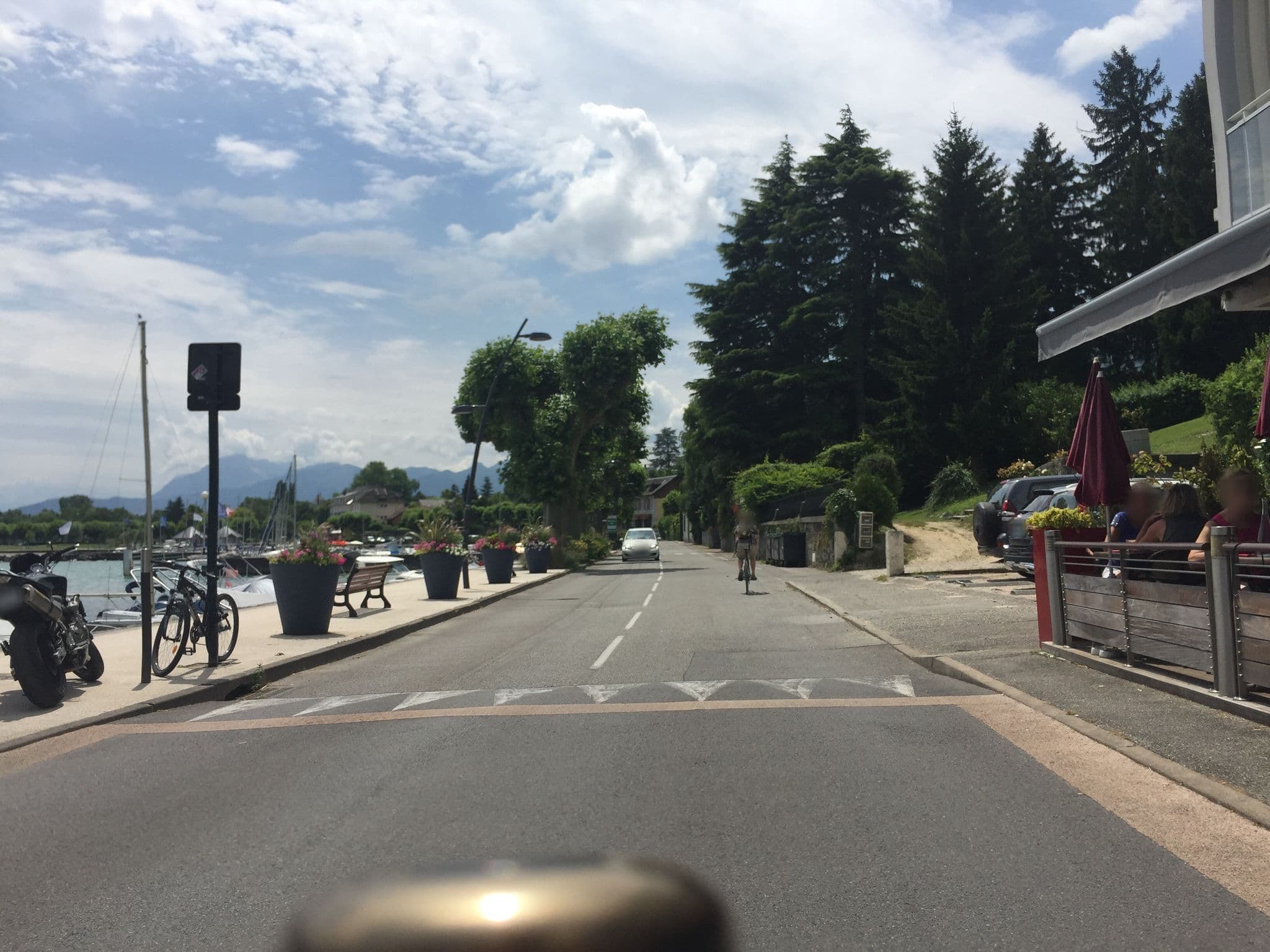 Street view near Les Suites du Port, Le Bourget-du-Lac — © pgiraud (CC BY-SA · Mapillary)