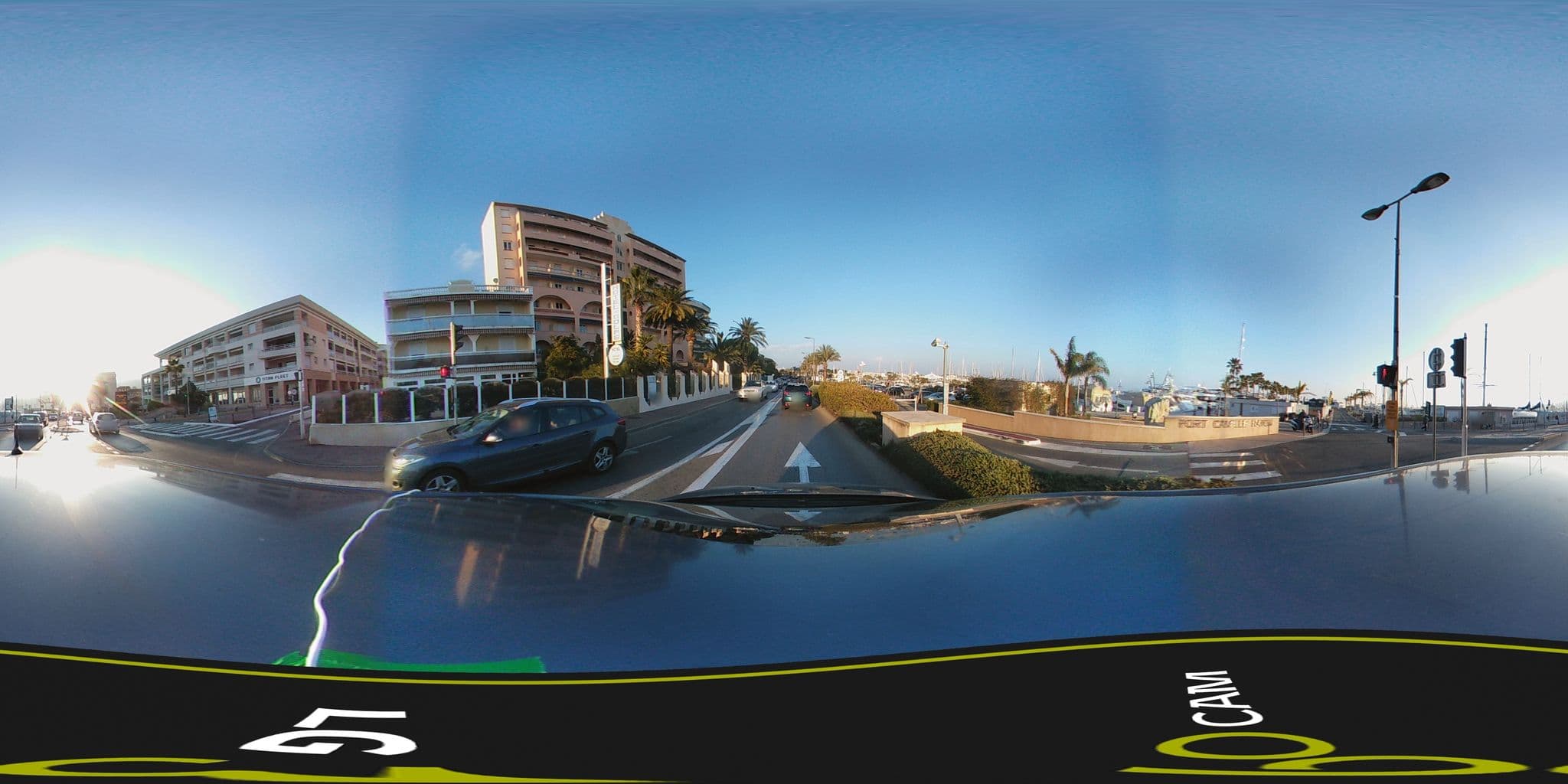 Street view near Hôtel du Golfe, Vallauris — © vgrosso (CC BY-SA · Mapillary)