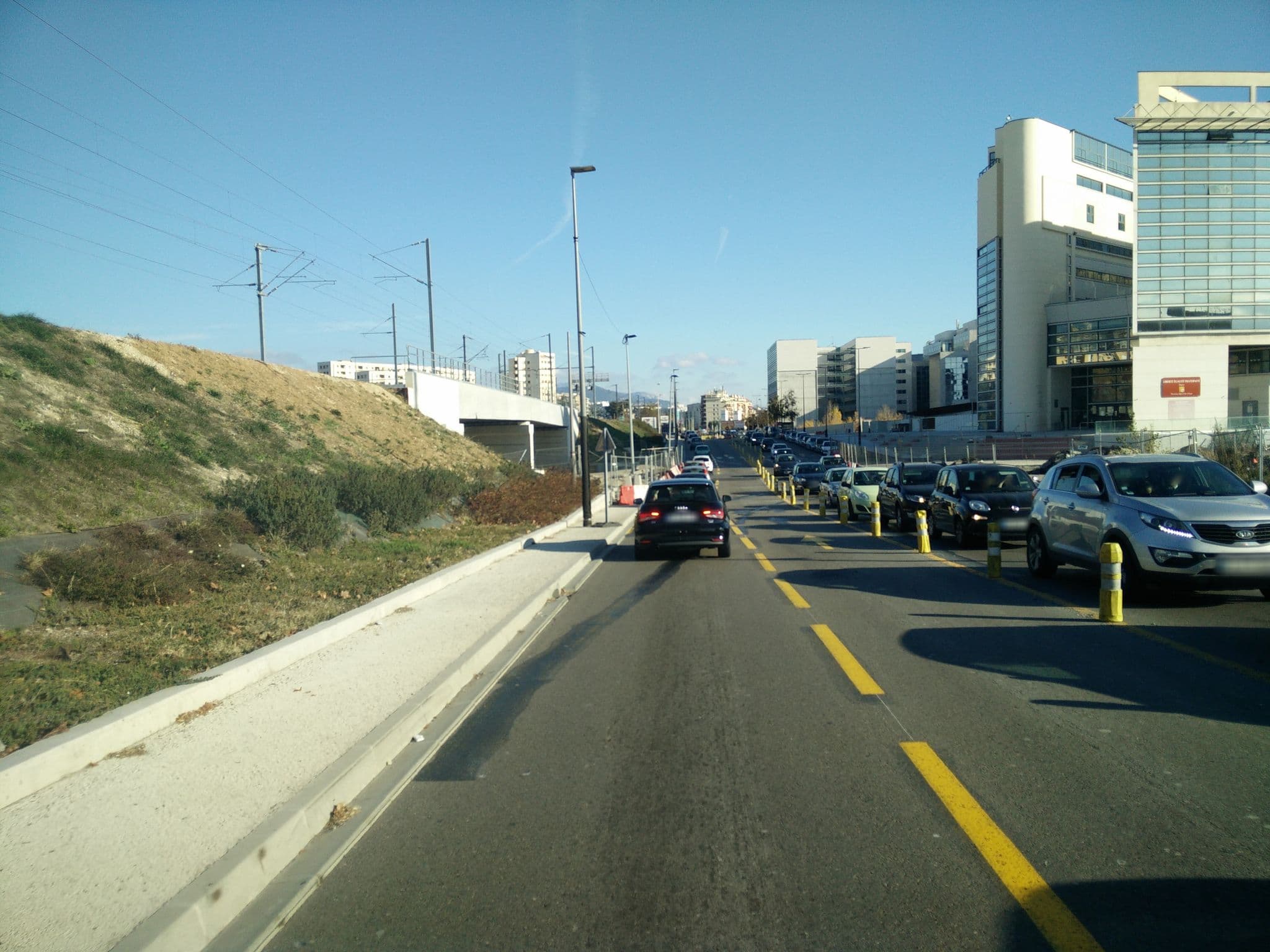 Street view near Crowne Plaza Nice - Grand Arenas, Les Moulins — © joostjakob (CC BY-SA · Mapillary)