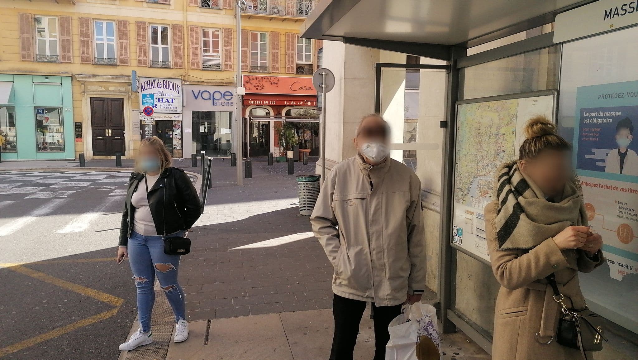Street view near Jasmin Apartment, Jean-Médecin — © bayebass513 (CC BY-SA · Mapillary)