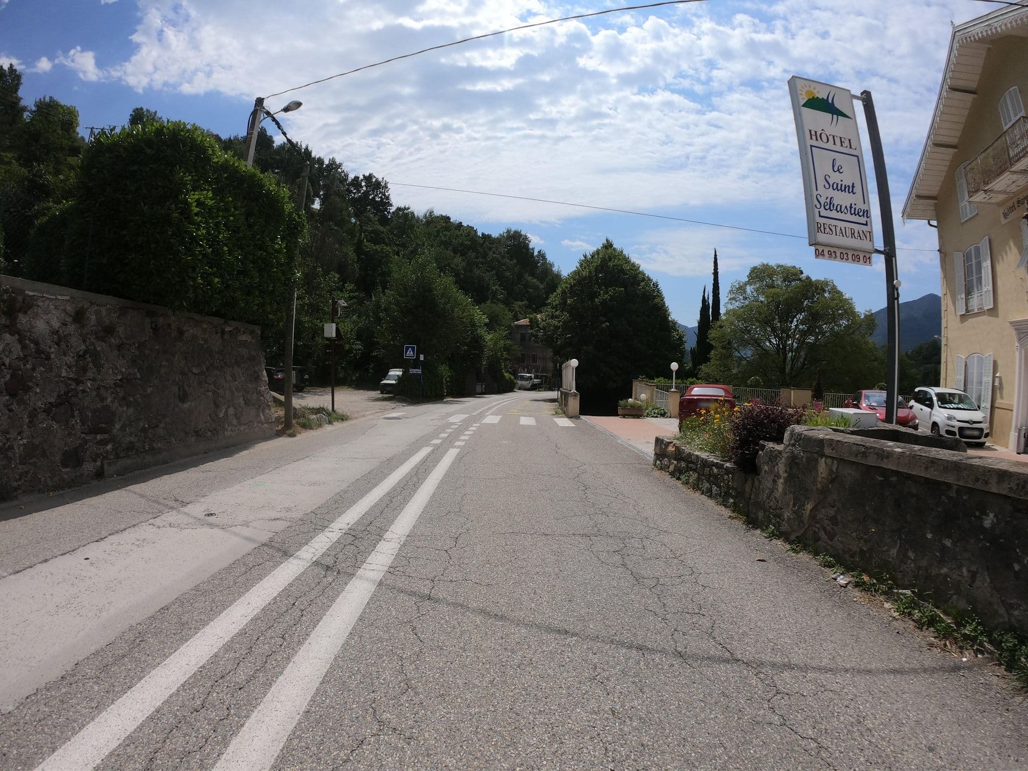 Street view near Hôtel Saint Sébastien, Roquebillière — © joostjakob (CC BY-SA · Mapillary)