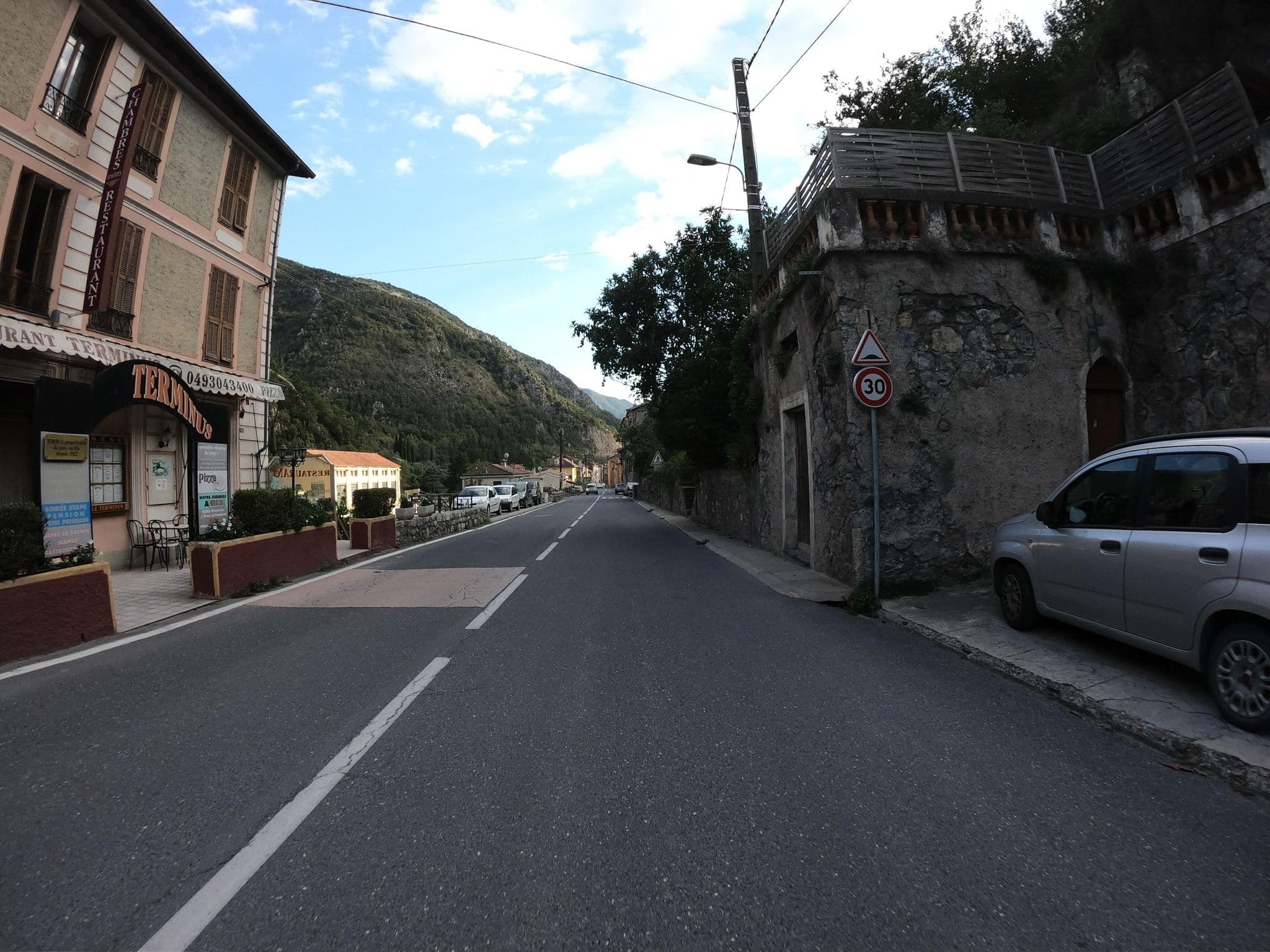 Street view near Chambres d'hôtes-restaurant Terminus, Breil-sur-Roya — © joostjakob (CC BY-SA · Mapillary)