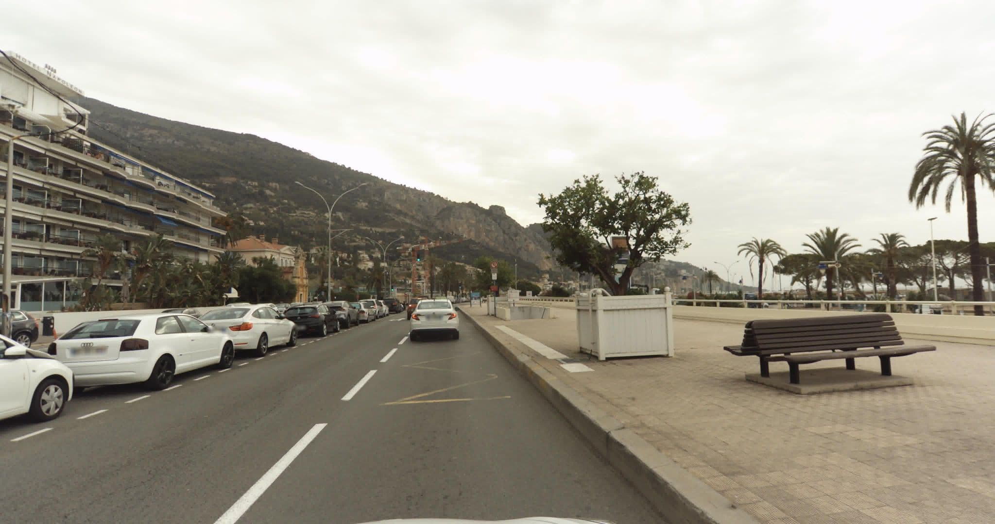 Street view near Hotel La Dolce Vita, Menton — © sogefi (CC BY-SA · Mapillary)