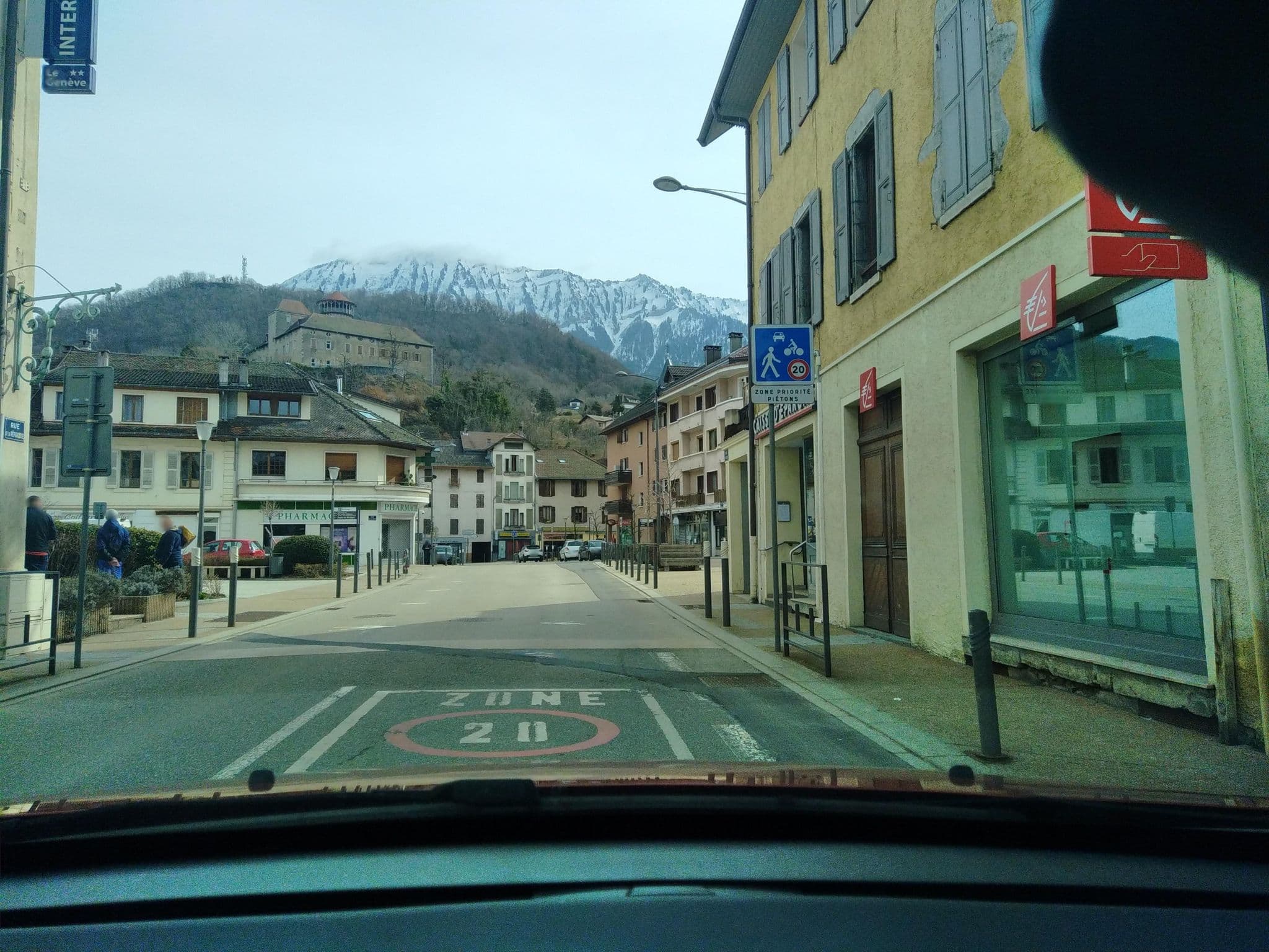 Street view near The Originals City, Hôtel Genève, Albertville Nord (Inter-Hotel), Faverges — © pyrog (CC BY-SA · Mapillary)