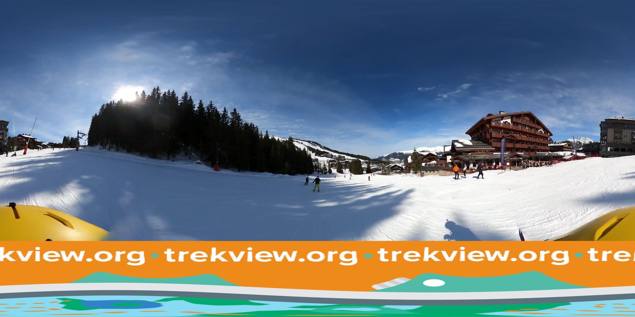 Street view near Hôtel Carlina, Courchevel — © trekviewed (CC BY-SA · Mapillary)
