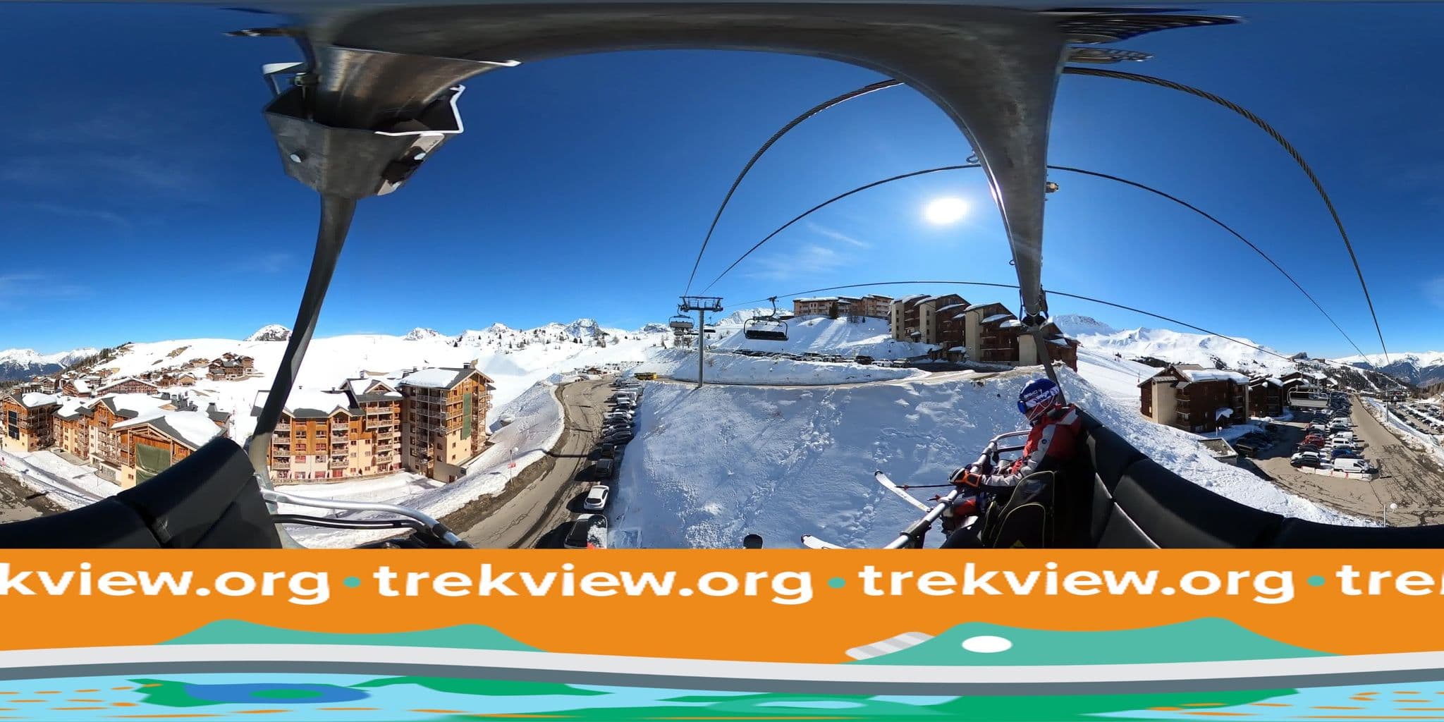 Street view near Odalys Résidence Prestige Chambre 423, Belle-Plagne — © trekviewed (CC BY-SA · Mapillary)