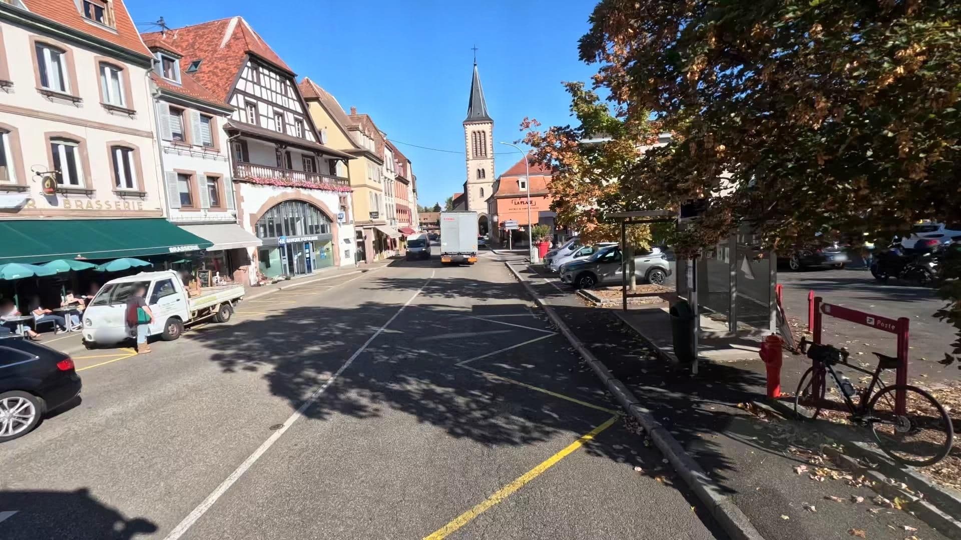 Street view near Hôtel-Restaurant de la Cigogne, Munster — © bct (CC BY-SA · Mapillary)