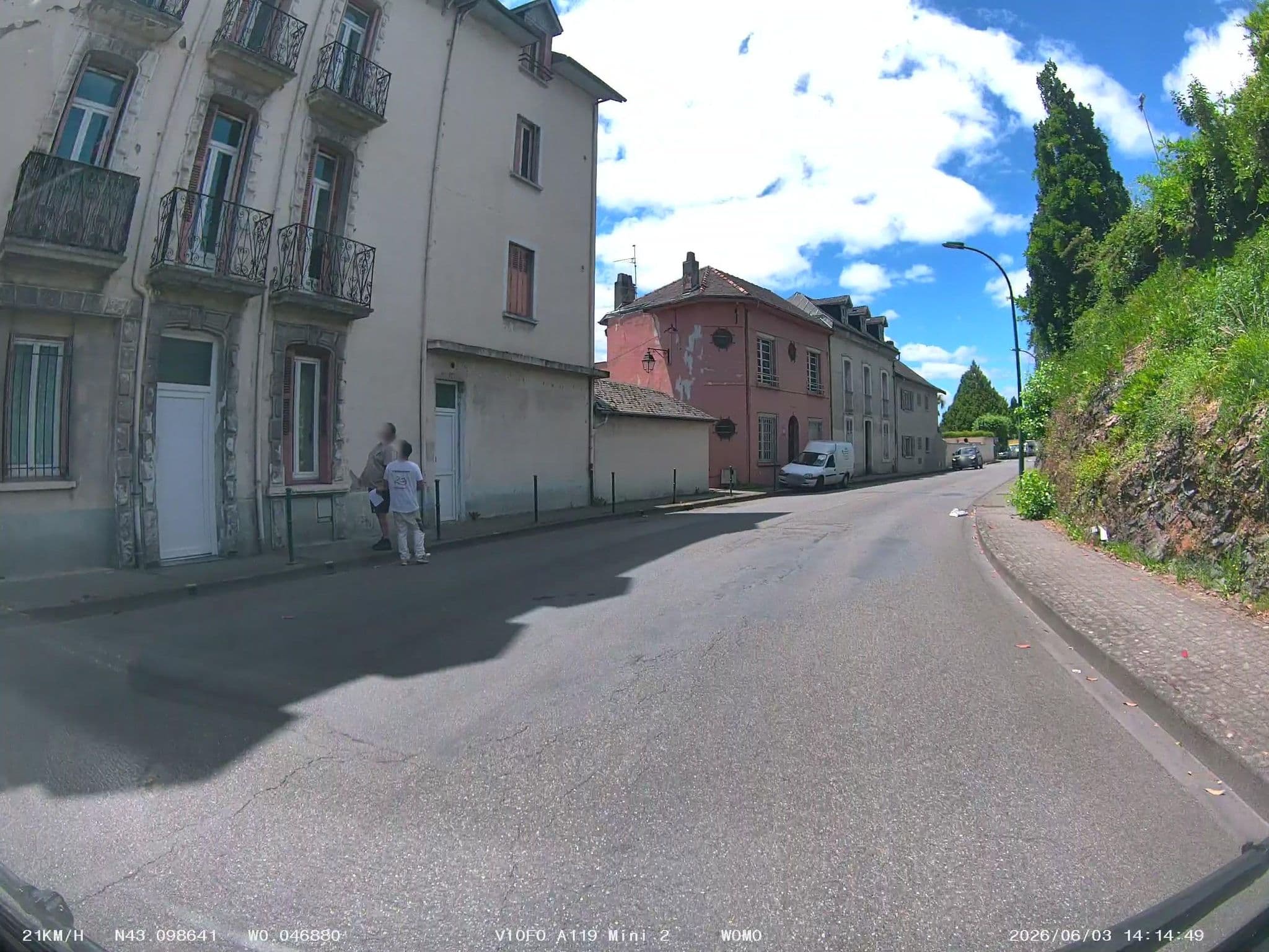 Street view near Hôtel Duchesse Anne, Lourdes