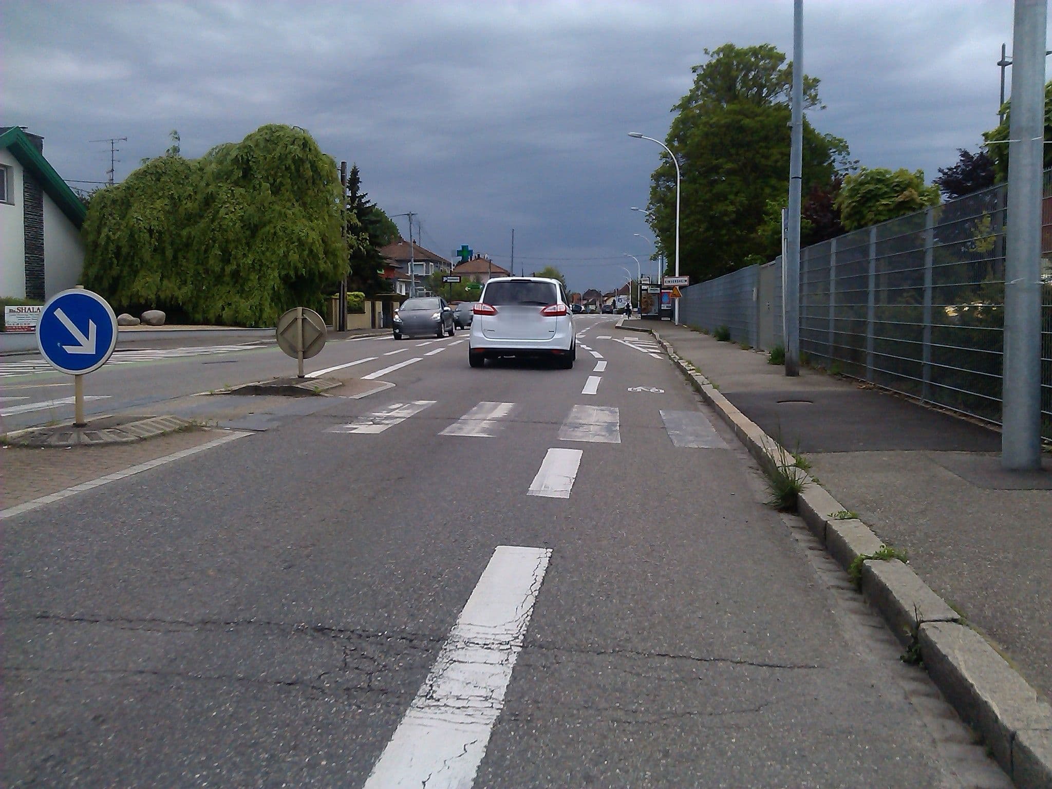 Street view near Foyer de l'Etape, Kingersheim — © changchun1 (CC BY-SA · Mapillary)