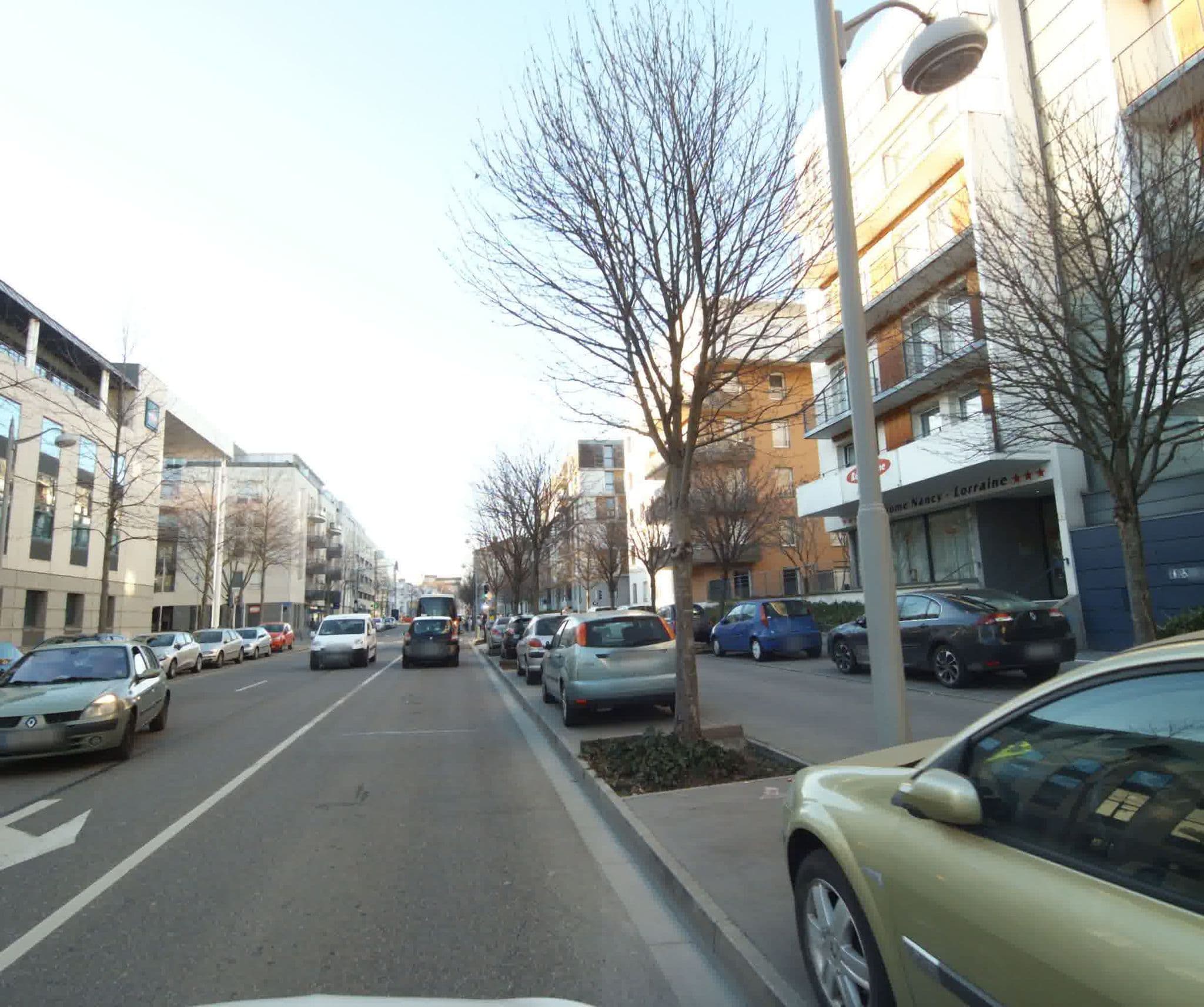 Street view near Residhome Privilege Hotel Nancy, Nancy — © sogefi (CC BY-SA · Mapillary)