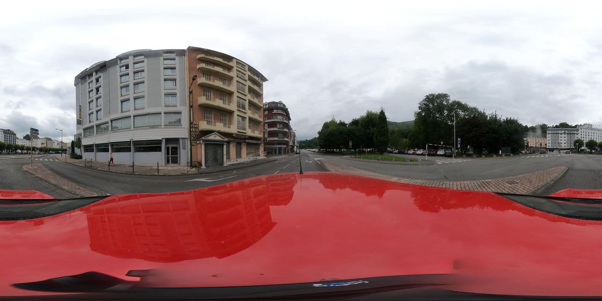 Street view near Hôtel Alba, Lourdes