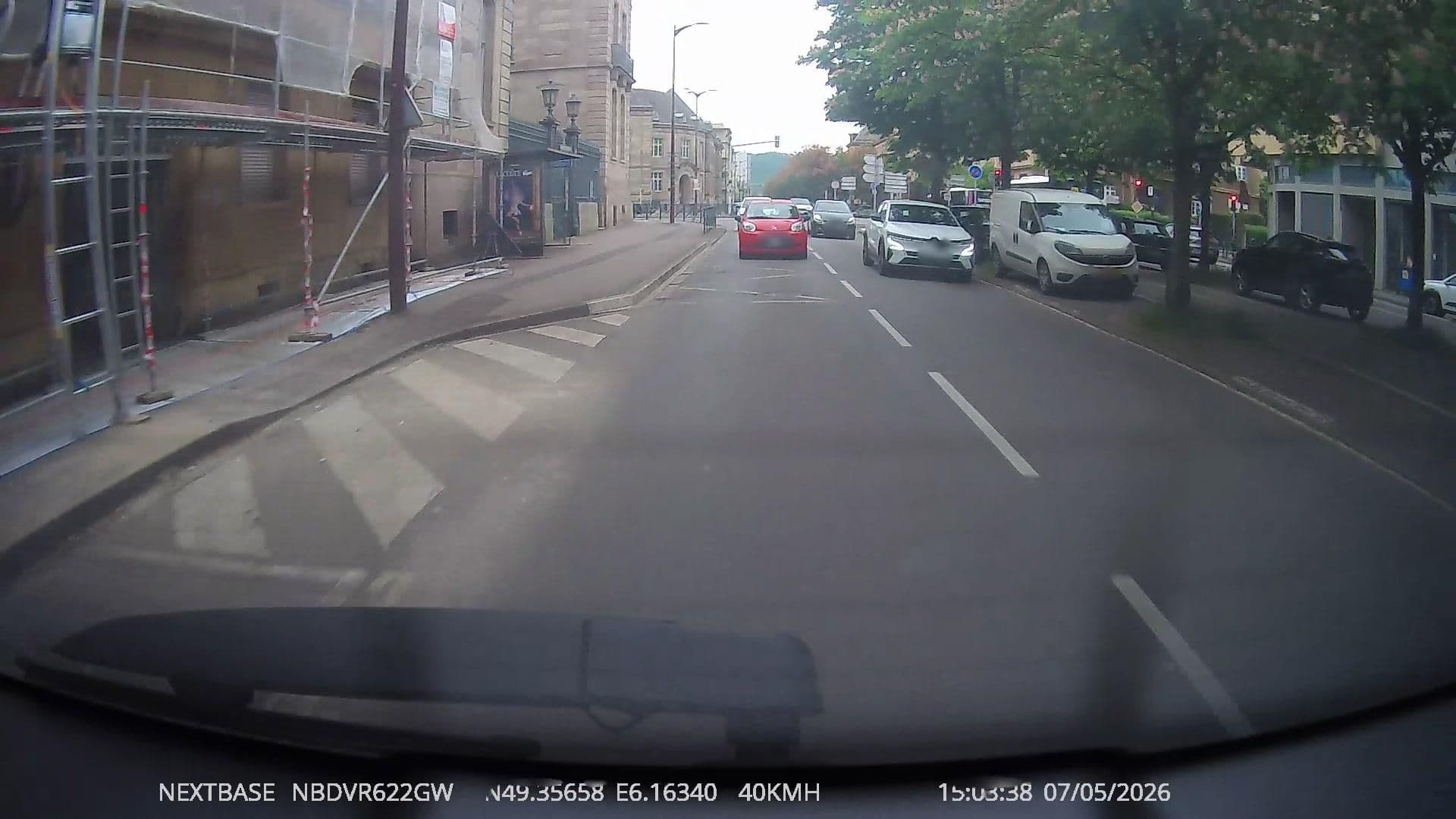Street view near Hôtel Kyriad Prestige Thionville, Thionville — © Vergilz (CC BY-SA · Mapillary)