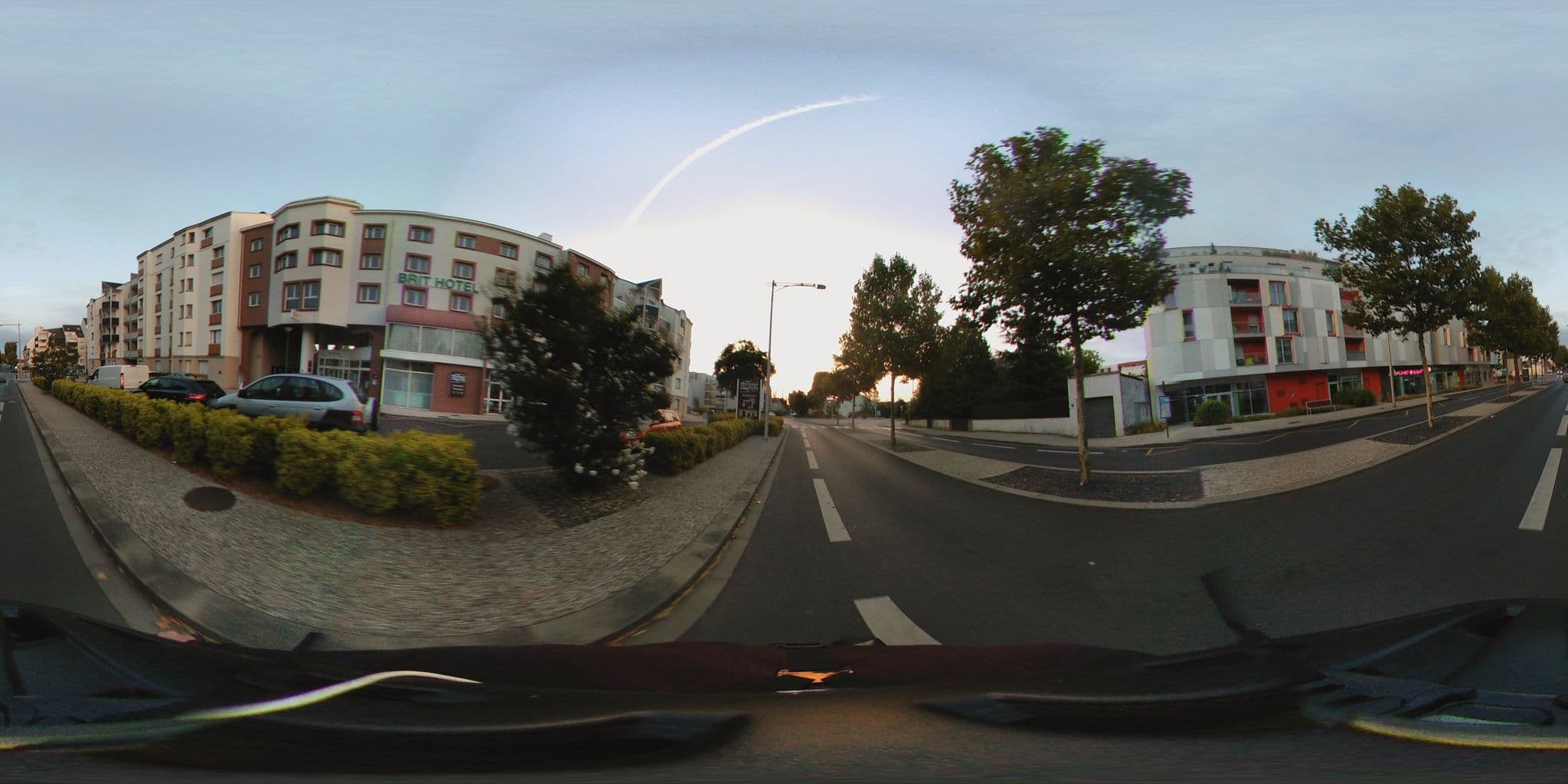 Street view near Brit Hotel Tours Sud – Le Cheops, Joué-lès-Tours — © monsieur_a (CC BY-SA · Mapillary)