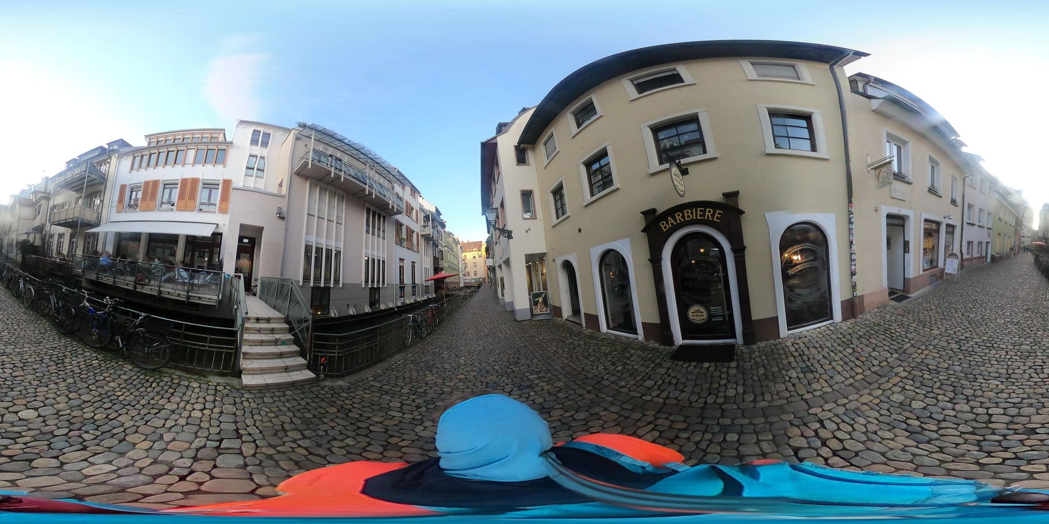 Street view near Altstadtwohnung Klein Venedig, Freiburg — © RicardaH (CC BY-SA · Mapillary)