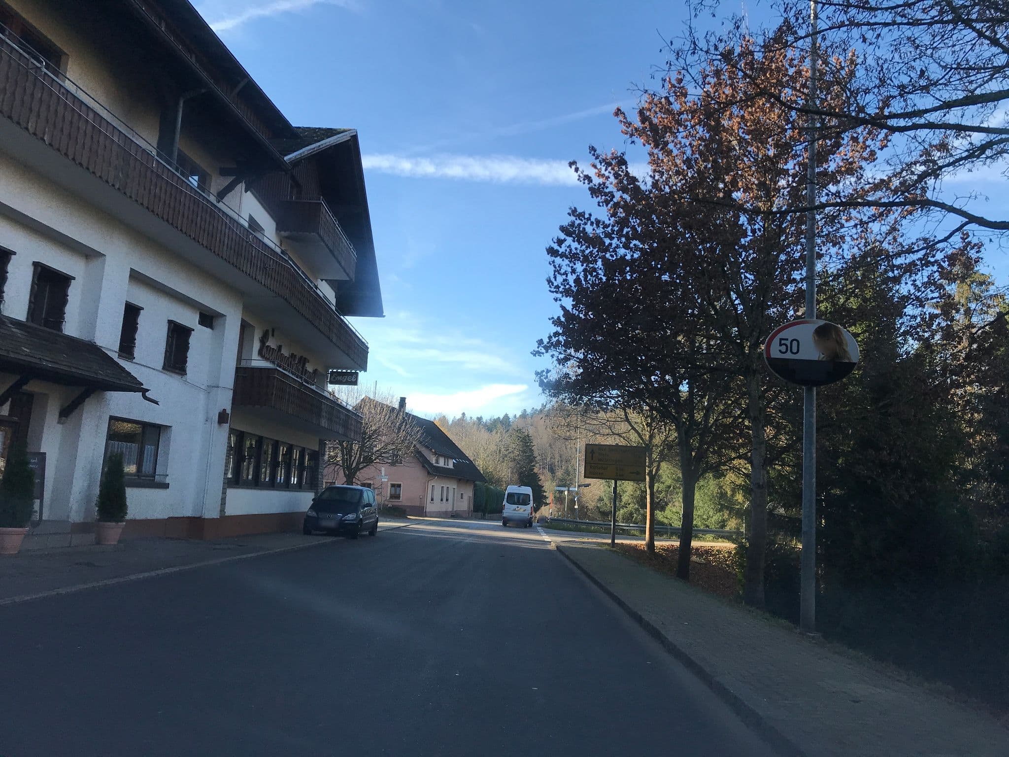 Street view near Alemannenhof Hotel Engel Rickenbach, Rickenbach — © tbkrtz (CC BY-SA · Mapillary)