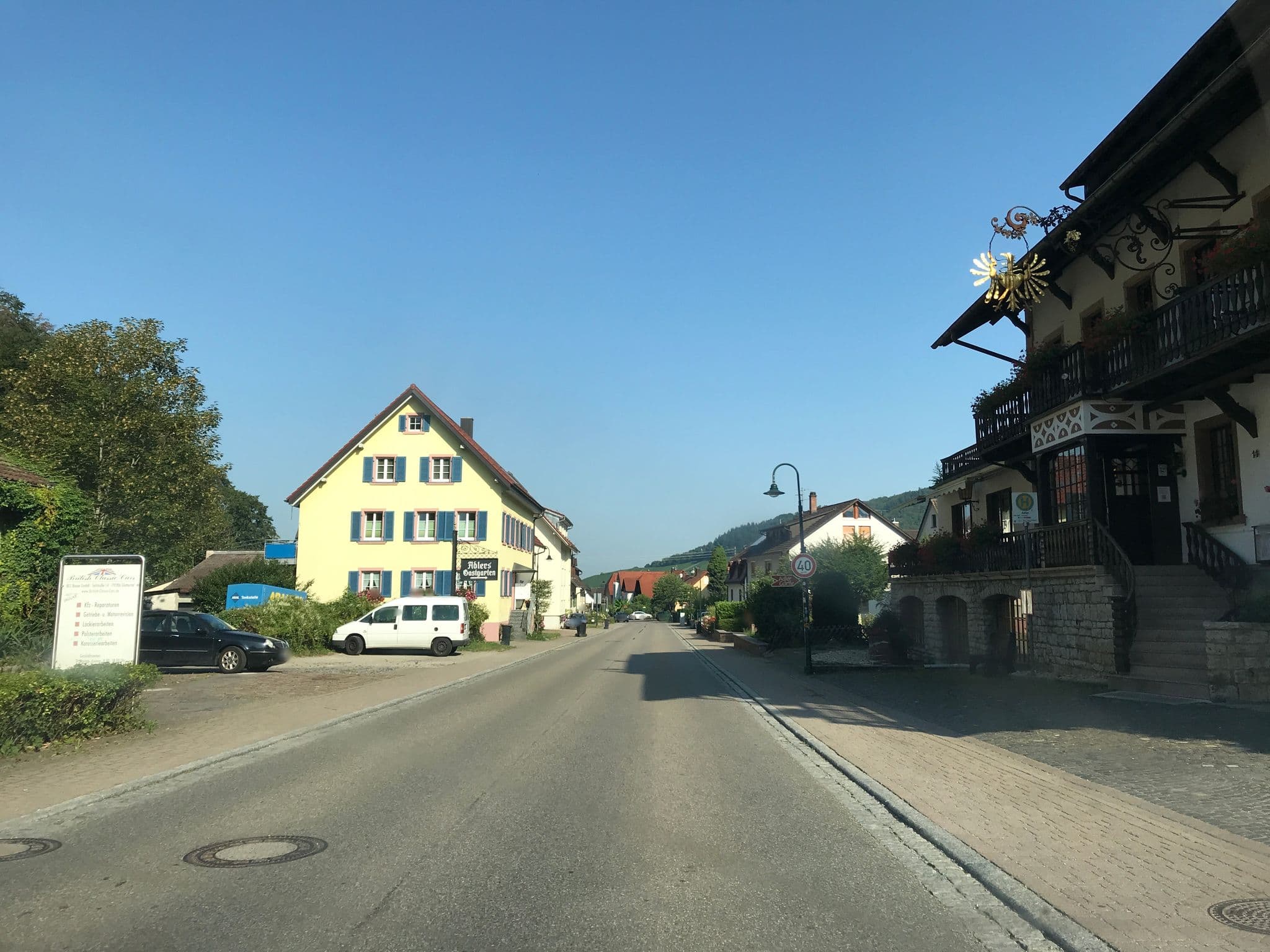 Street view near Adler Hotel + Schwarzwaldrestaurant, Denzlingen — © tbkrtz (CC BY-SA · Mapillary)