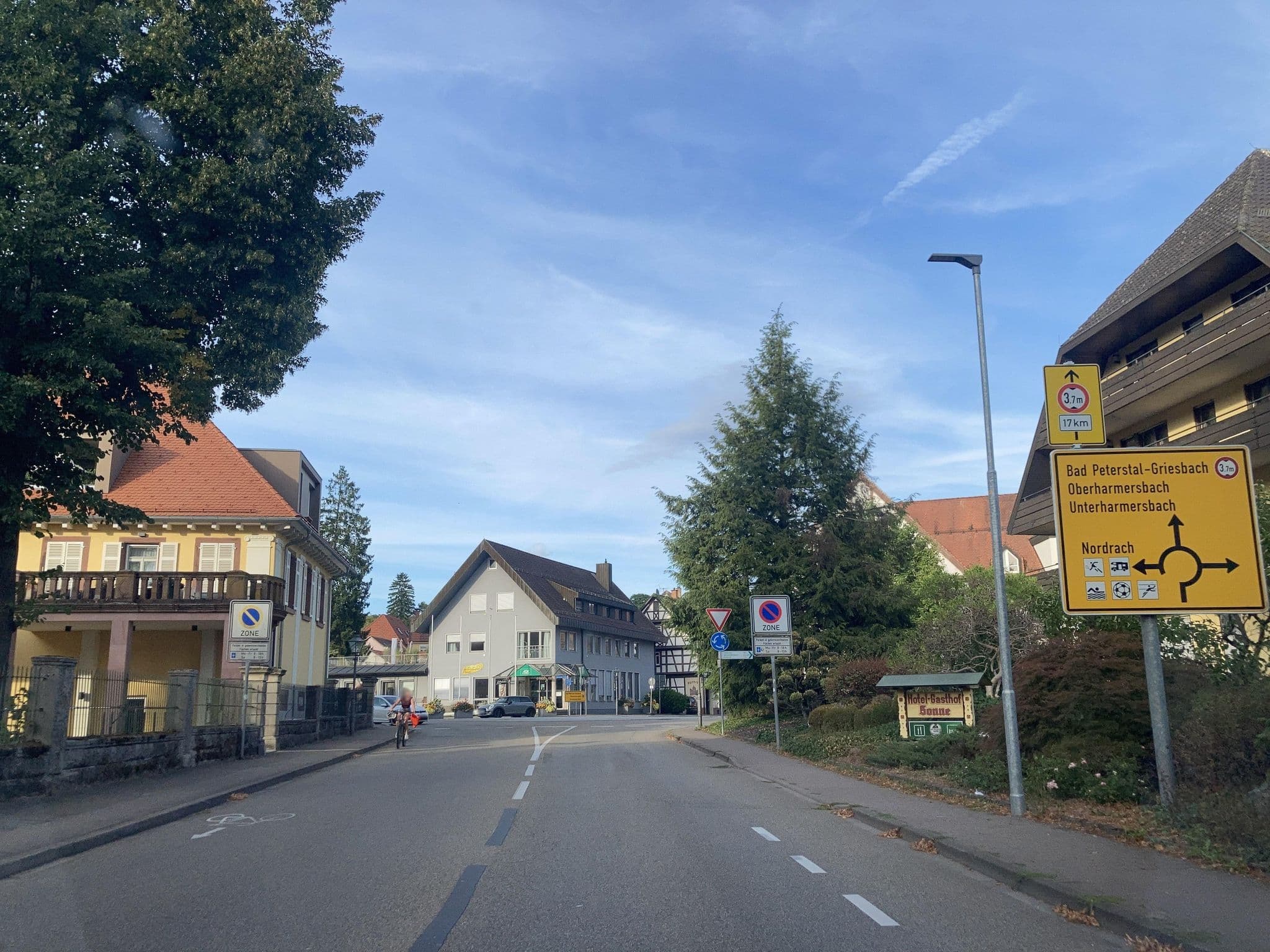 Street view near Hotel Sonne, Biberach — © tasmaniadevil (CC BY-SA · Mapillary)