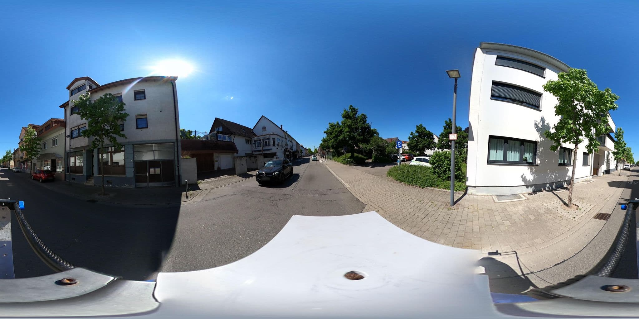 Street view near Hotel Bürgerhof, Waghäusel — © wegavision (CC BY-SA · Mapillary)