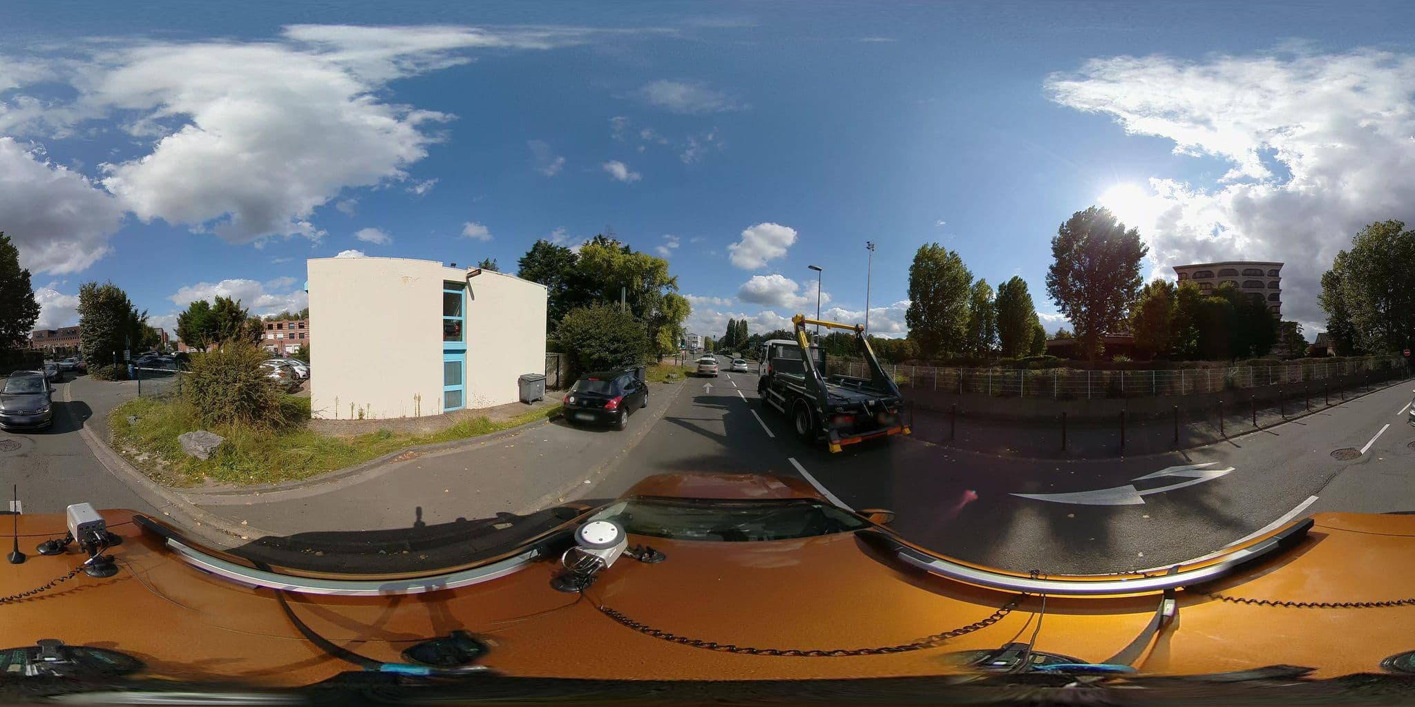 Street view near Kyriad Direct Lille Est Stade Pierre Mauroy, Lezennes — © meldig (CC BY-SA · Mapillary)