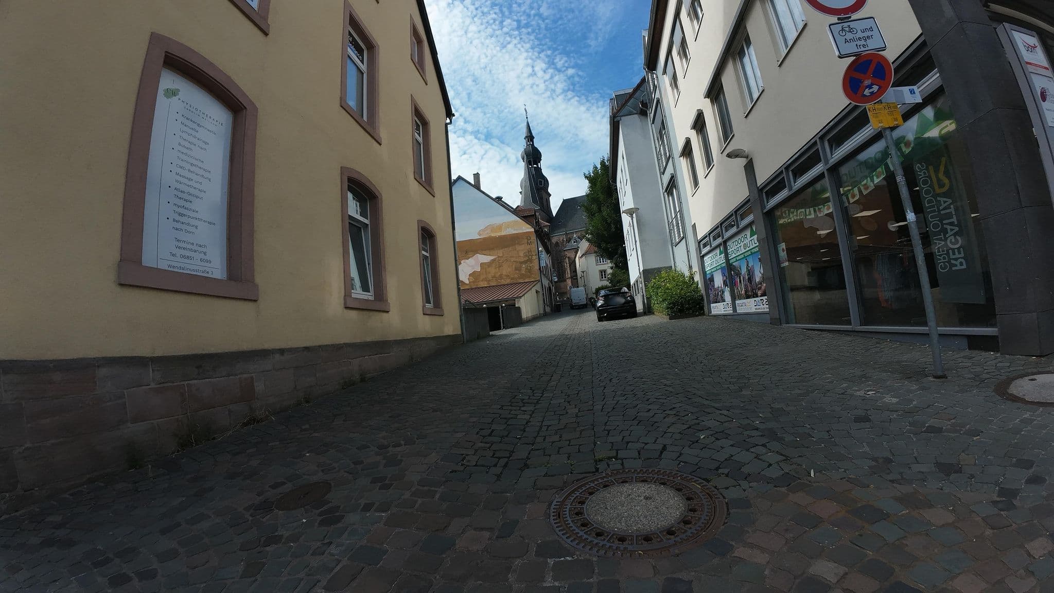 Street view near Domhotel Restaurant Dionysos, Sankt Wendel — © teddy73 (CC BY-SA · Mapillary)
