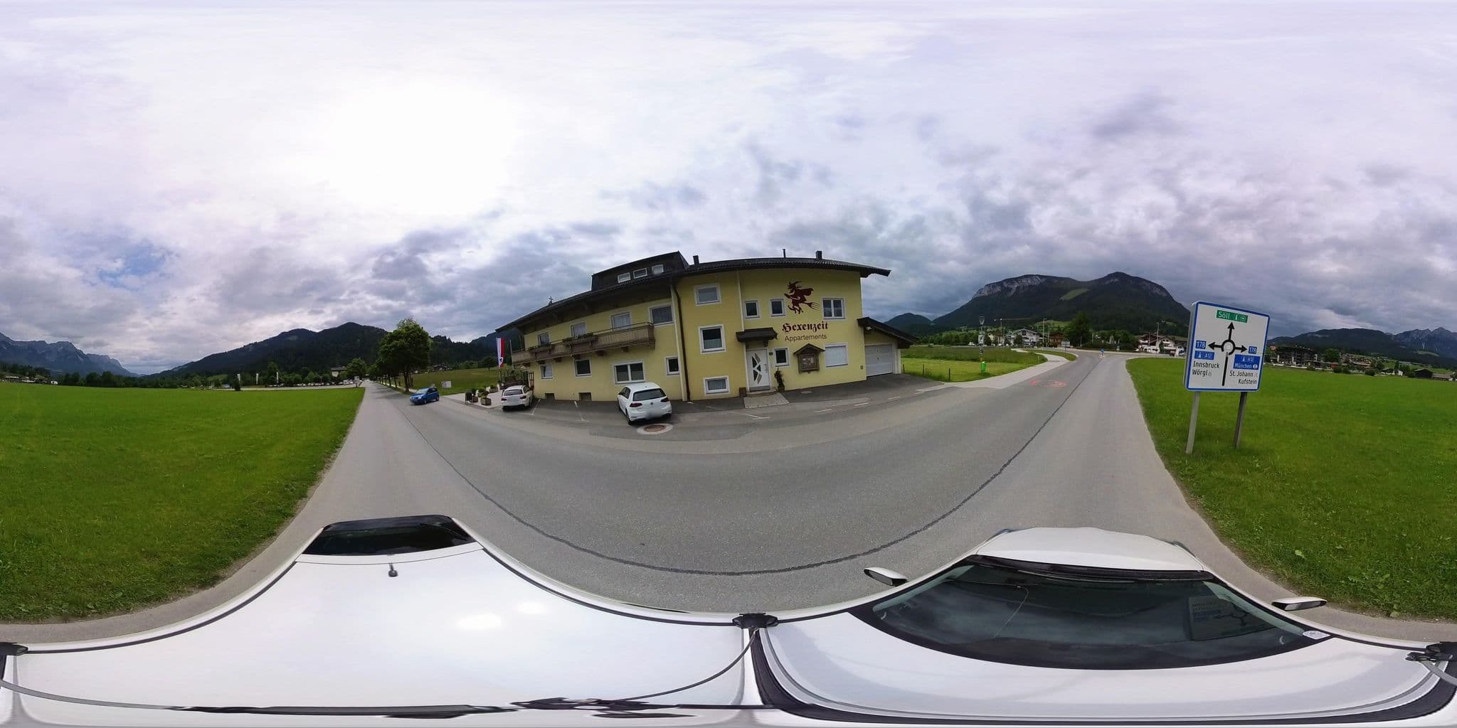 Street view near Hexenzeit Appartements, Söll — © osmplus_org (CC BY-SA · Mapillary)