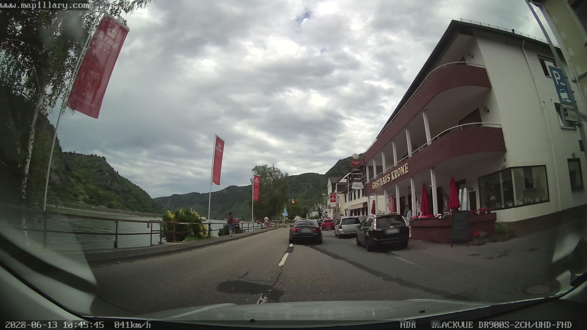 Street view near Hotel Krone, Kamp-Bornhofen — © mapcreator (CC BY-SA · Mapillary)