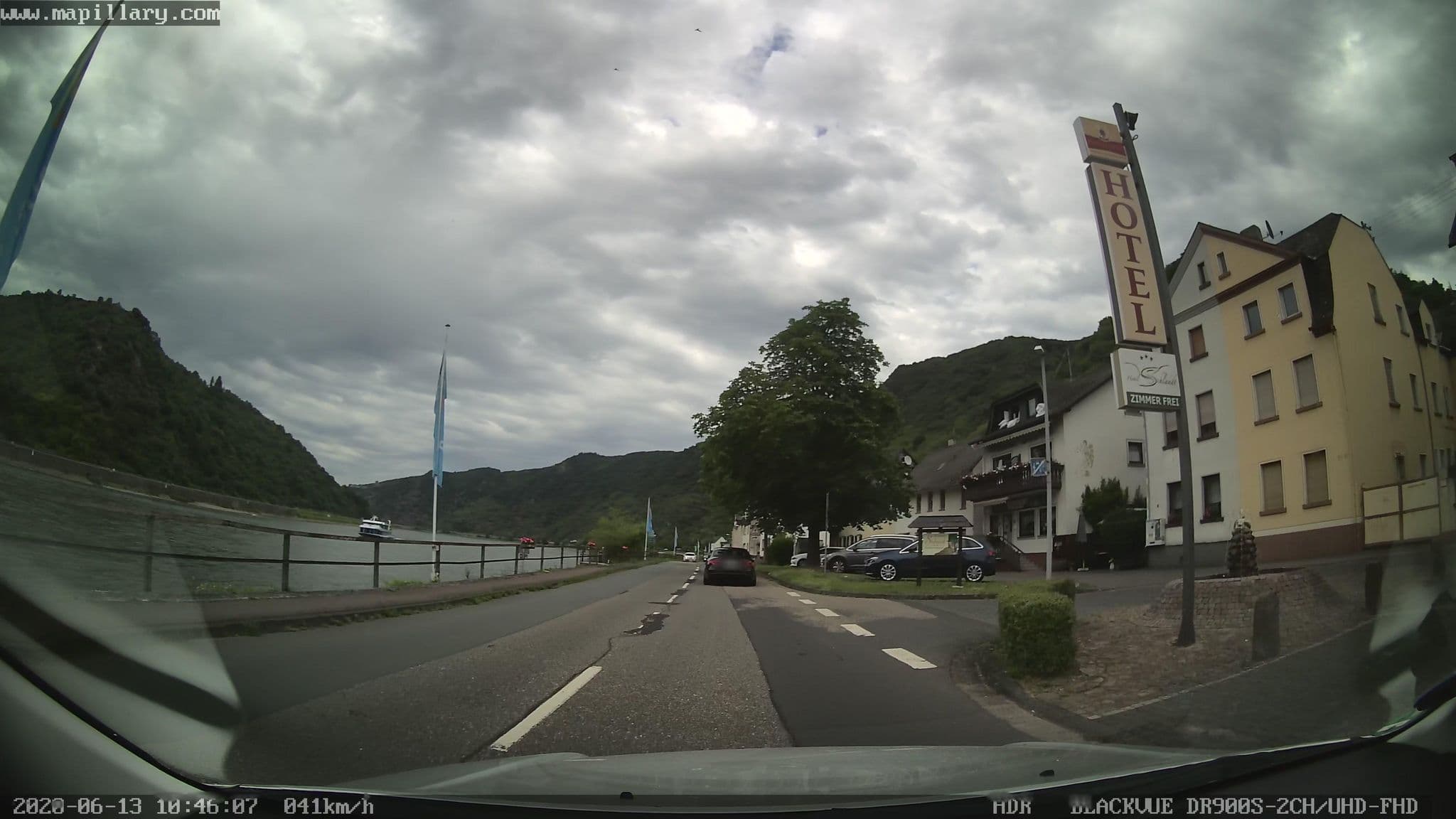 Street view near Pension Und Weinstube Scheid, Kamp-Bornhofen — © mapcreator (CC BY-SA · Mapillary)